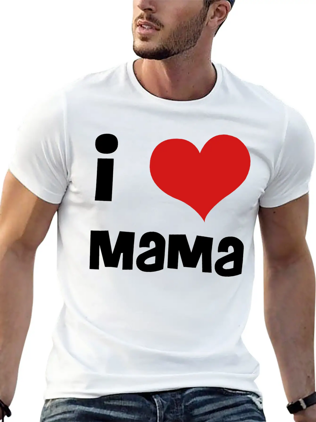 I Love Mama Breathable Soft Cotton T-Shirt – Timeless Casual Look