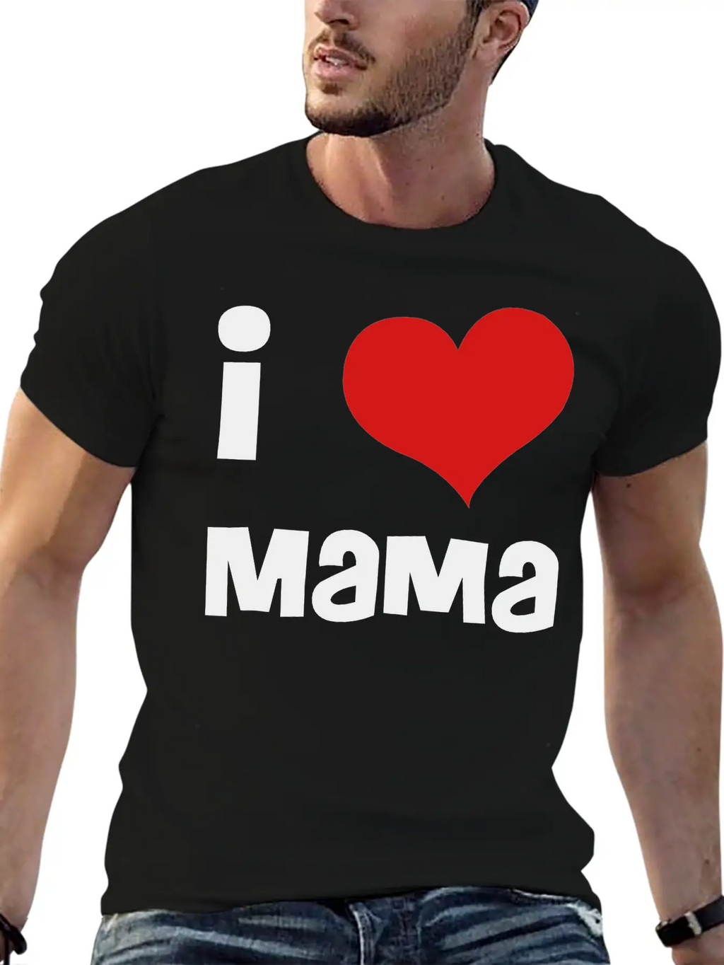 I Love Mama Breathable Soft Cotton T-Shirt – Timeless Casual Look