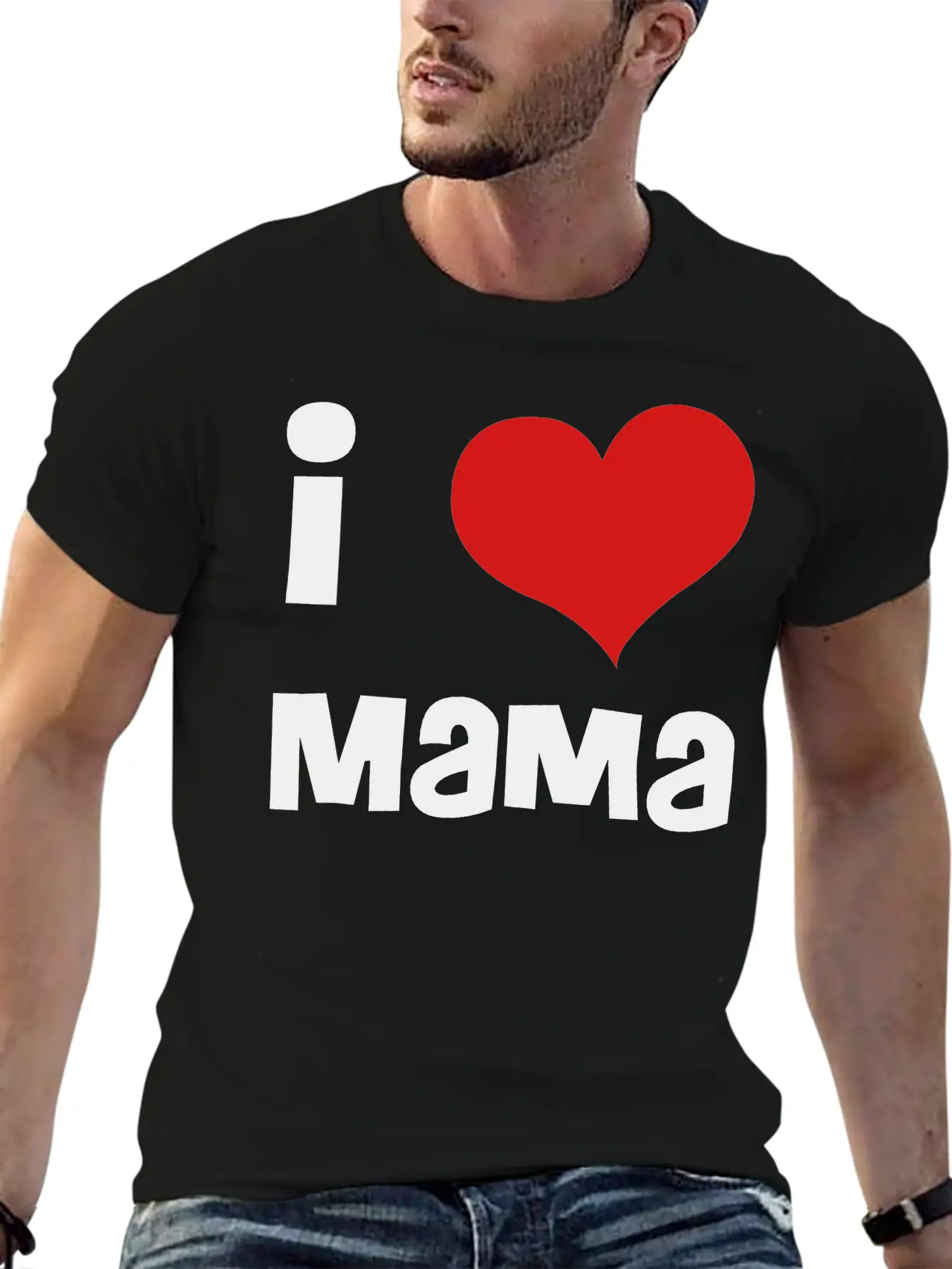 I Love Mama Breathable Soft Cotton T-Shirt – Timeless Casual Look
