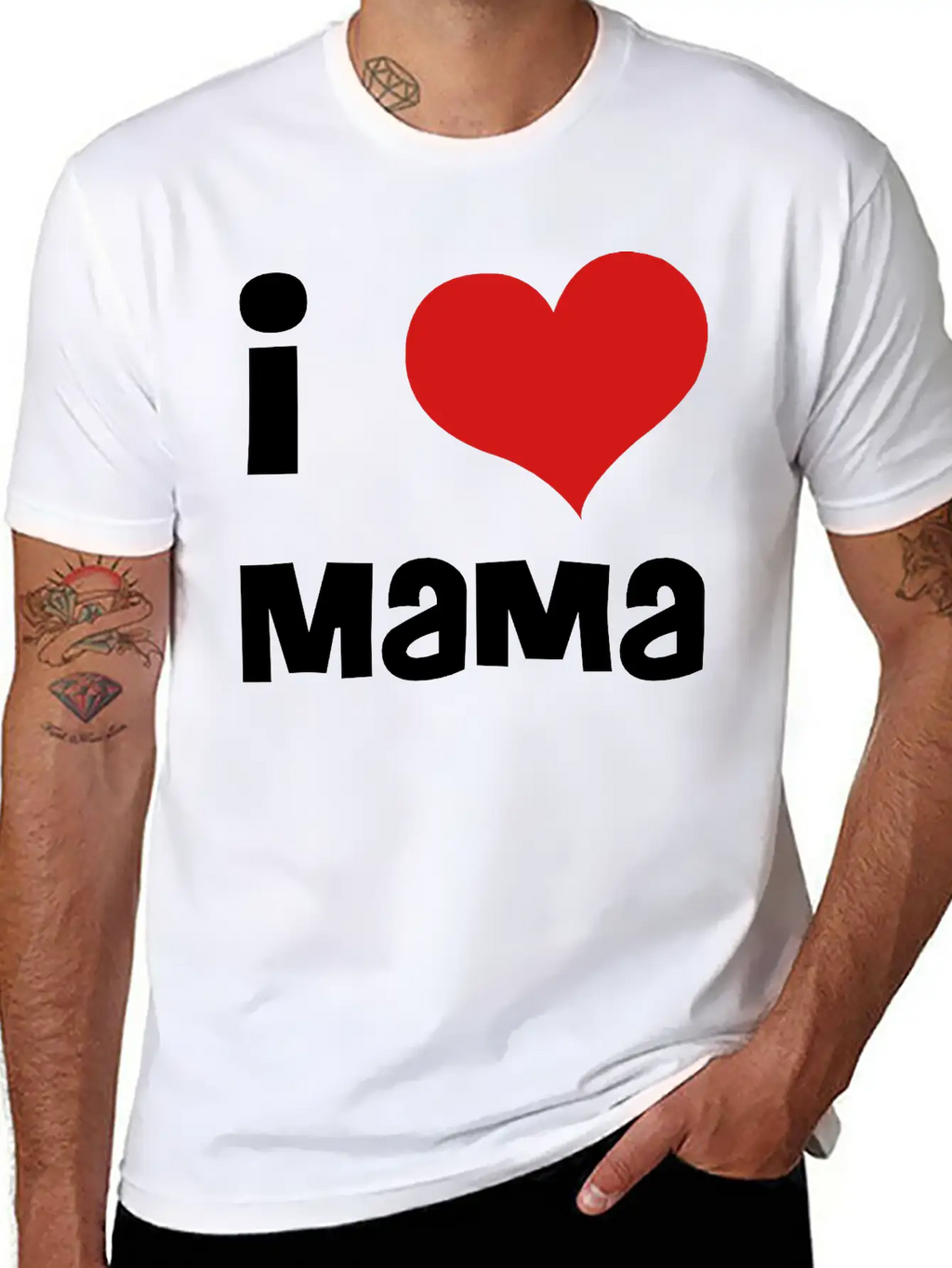 I Love Mama Breathable Soft Cotton T-Shirt – Timeless Casual Look