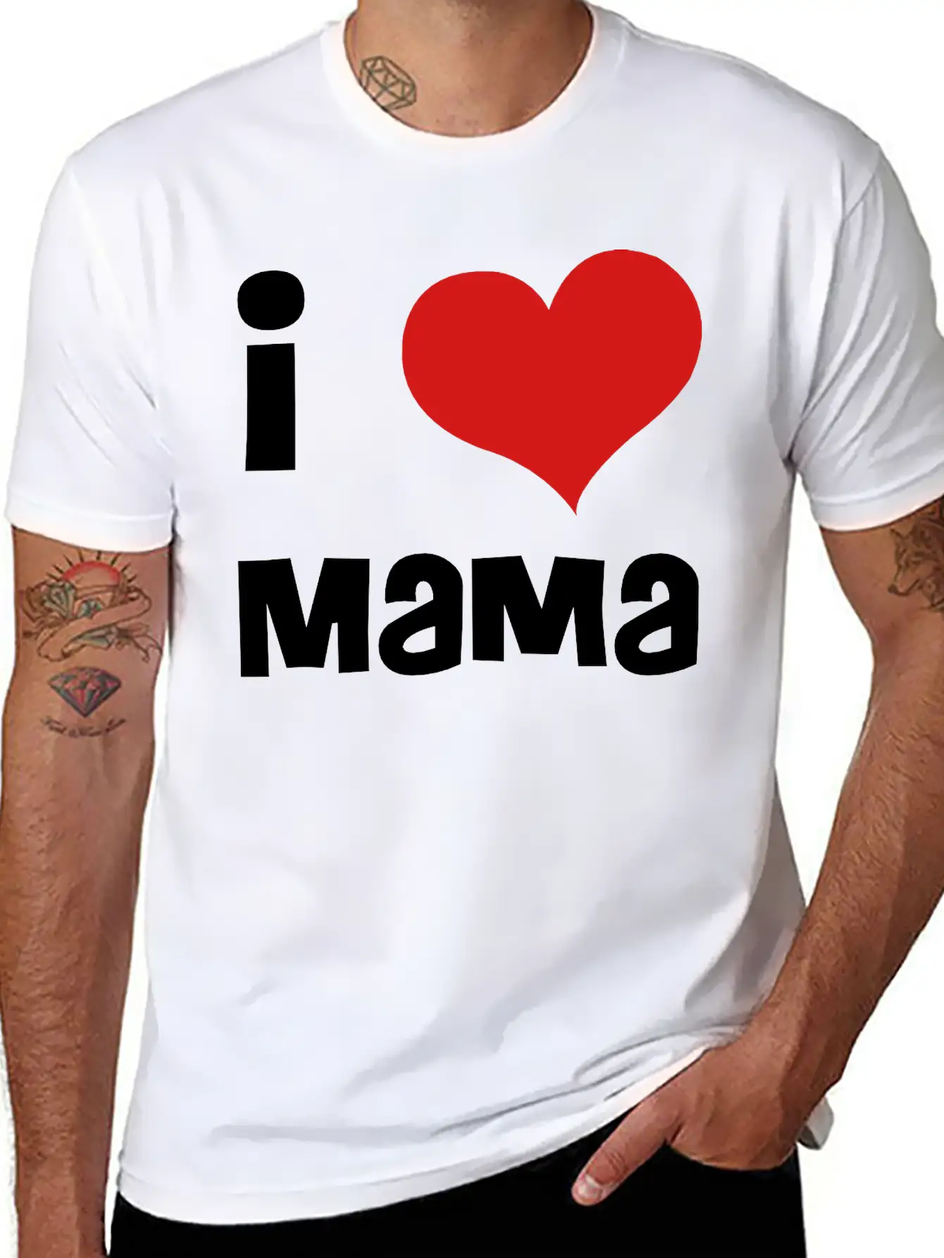 I Love Mama Breathable Soft Cotton T-Shirt – Timeless Casual Look