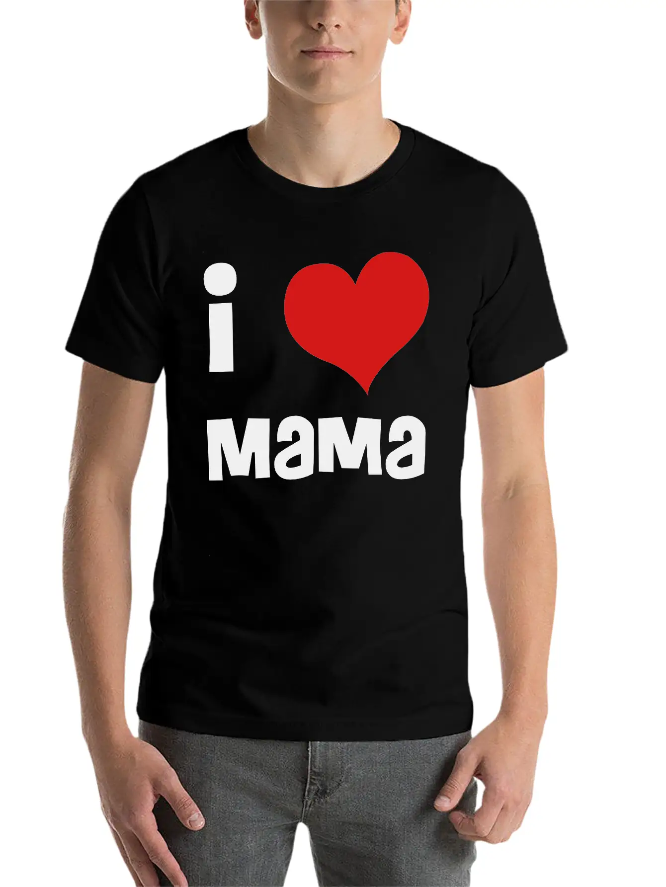 I Love Mama Breathable Soft Cotton T-Shirt – Timeless Casual Look
