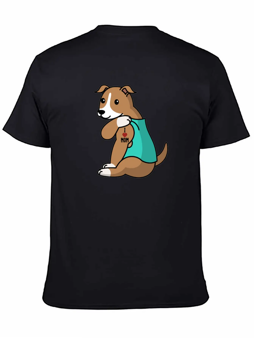 I Love Mom Tattoo Greyhound Stylish Everyday T-Shirt – Unisex Basic Cotton Tee