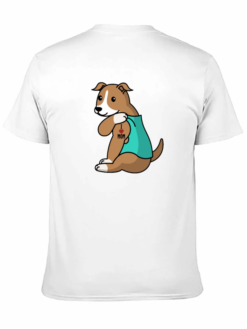 I Love Mom Tattoo Greyhound Stylish Everyday T-Shirt – Unisex Basic Cotton Tee