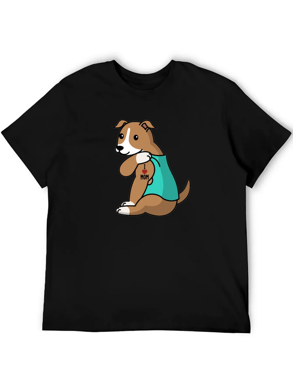 I Love Mom Tattoo Greyhound Stylish Everyday T-Shirt – Unisex Basic Cotton Tee