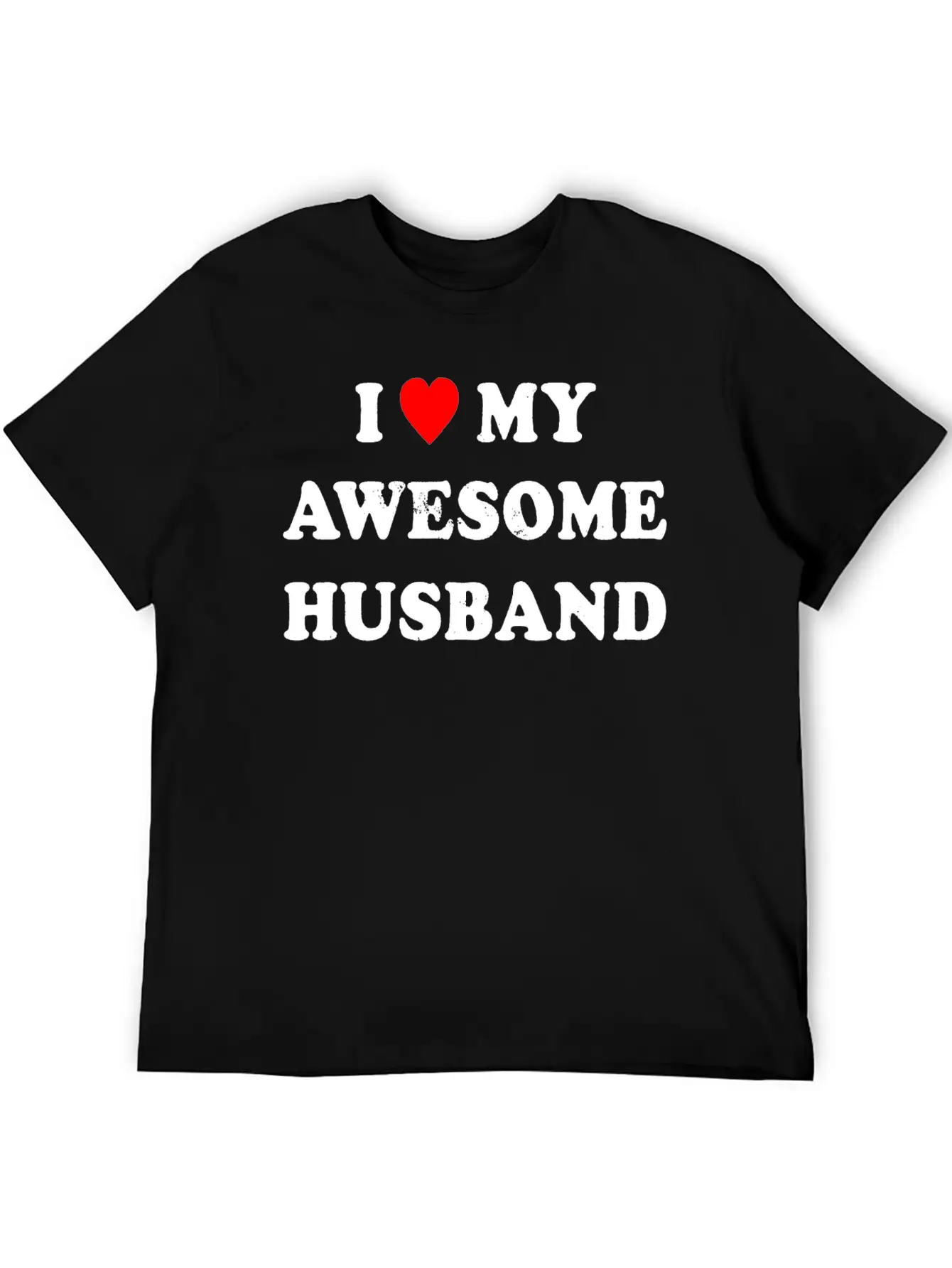 I Love My Awesome Husband , Wife , Just Married Essential Cotton Tee For Daily Outfits – Unisex Style