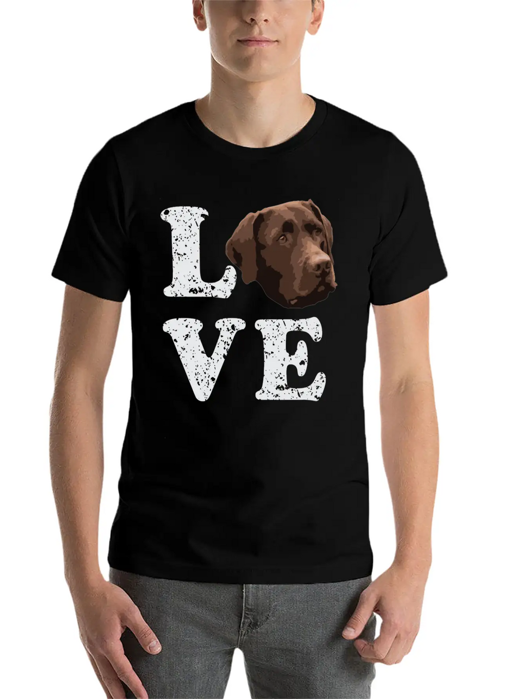 I Love My Chocolate Lab Labrador Retriever Dog Breathable Graphic T-Shirt – Perfect For Casual Days