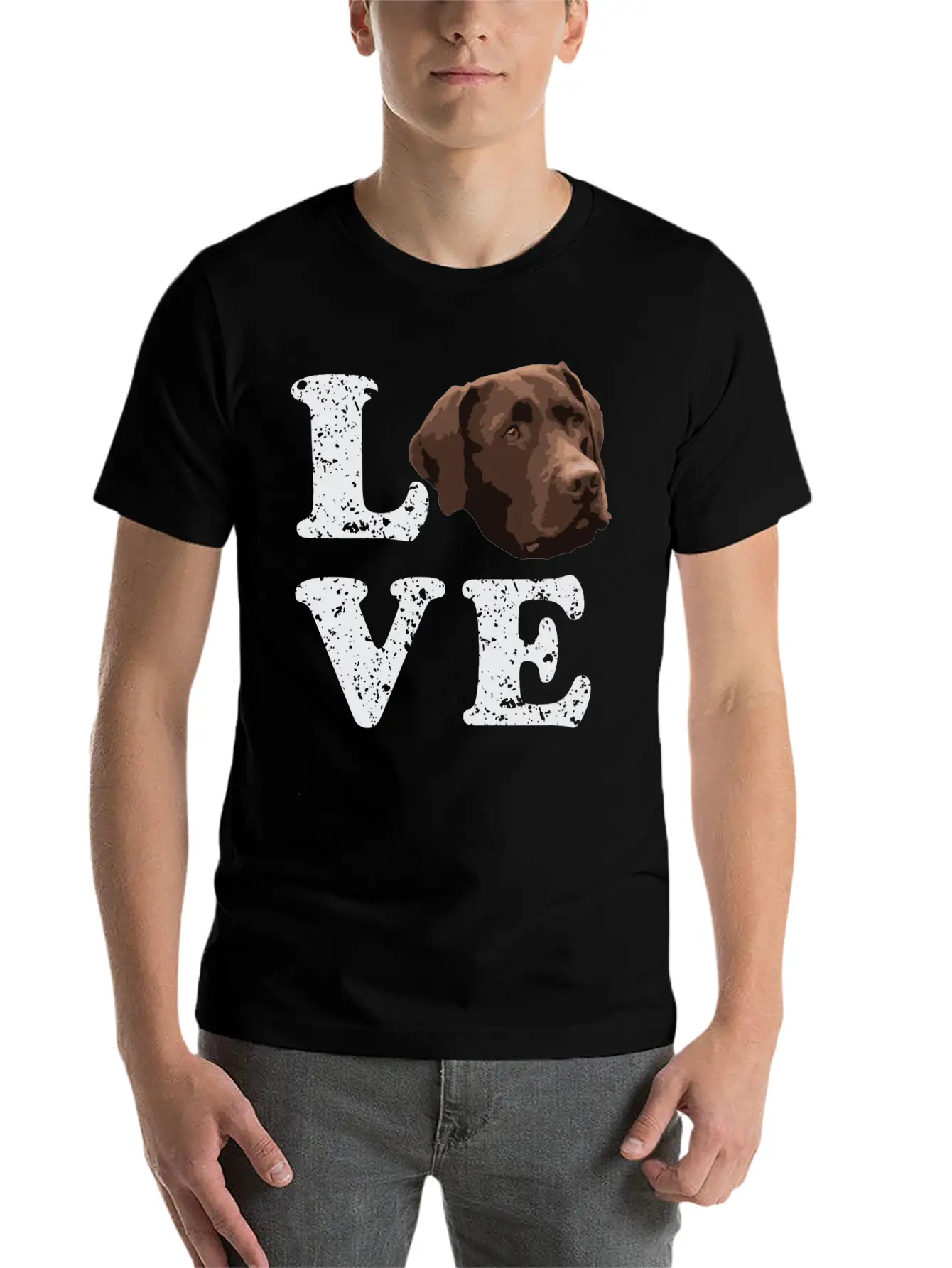 I Love My Chocolate Lab Labrador Retriever Dog Breathable Graphic T-Shirt – Perfect For Casual Days