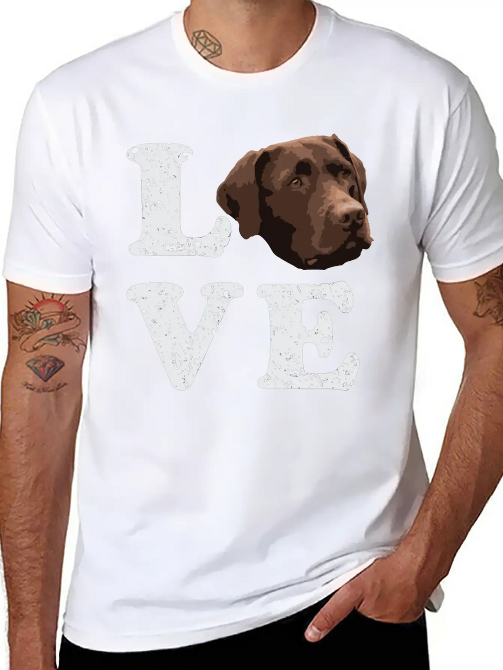 I Love My Chocolate Lab Labrador Retriever Dog Breathable Graphic T-Shirt – Perfect For Casual Days
