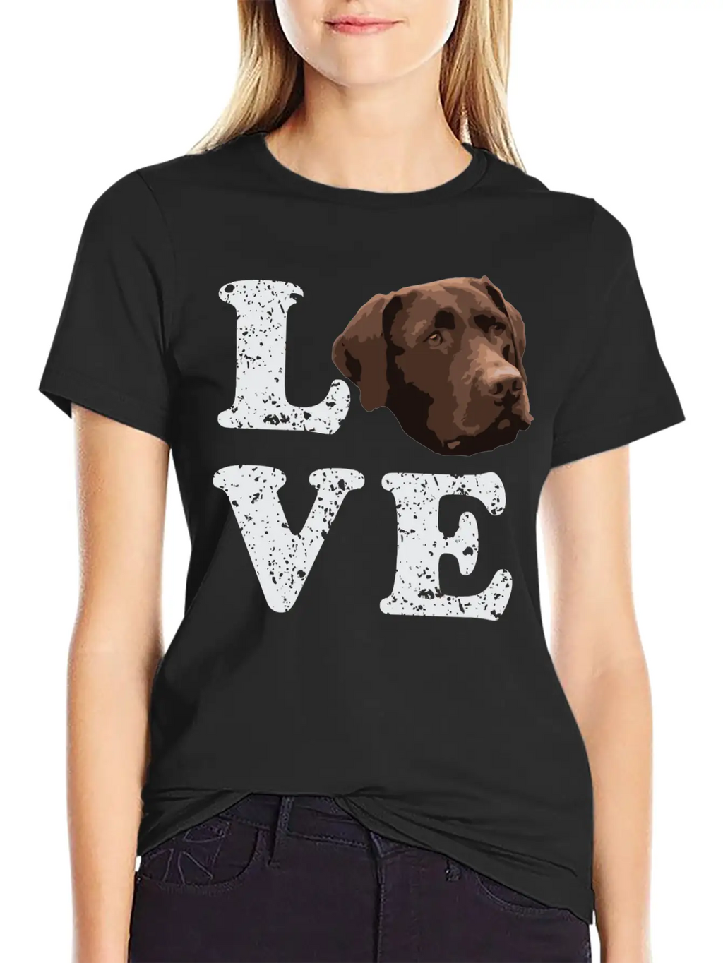 I Love My Chocolate Lab Labrador Retriever Dog Breathable Graphic T-Shirt – Perfect For Casual Days