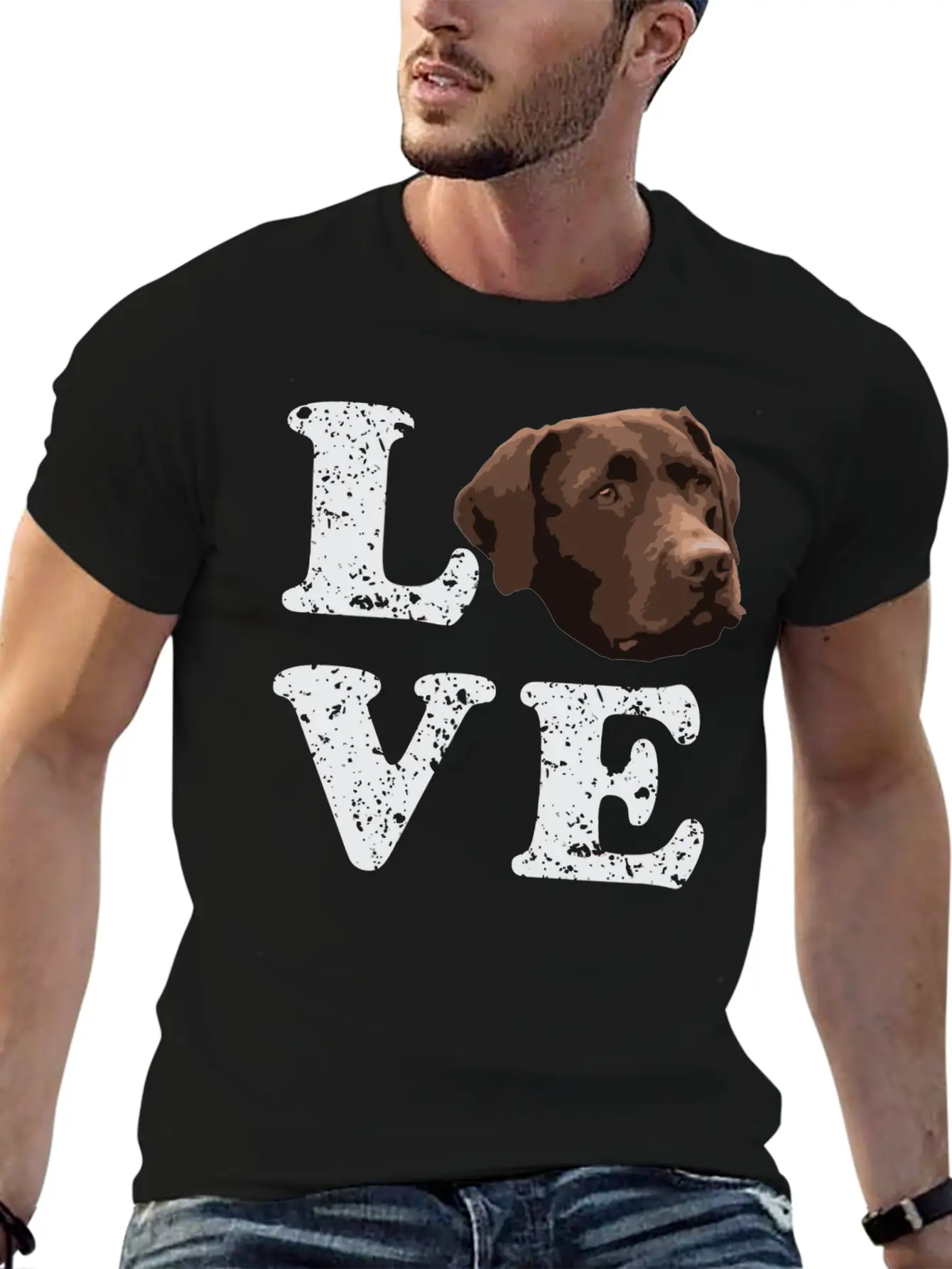 I Love My Chocolate Lab Labrador Retriever Dog Breathable Graphic T-Shirt – Perfect For Casual Days