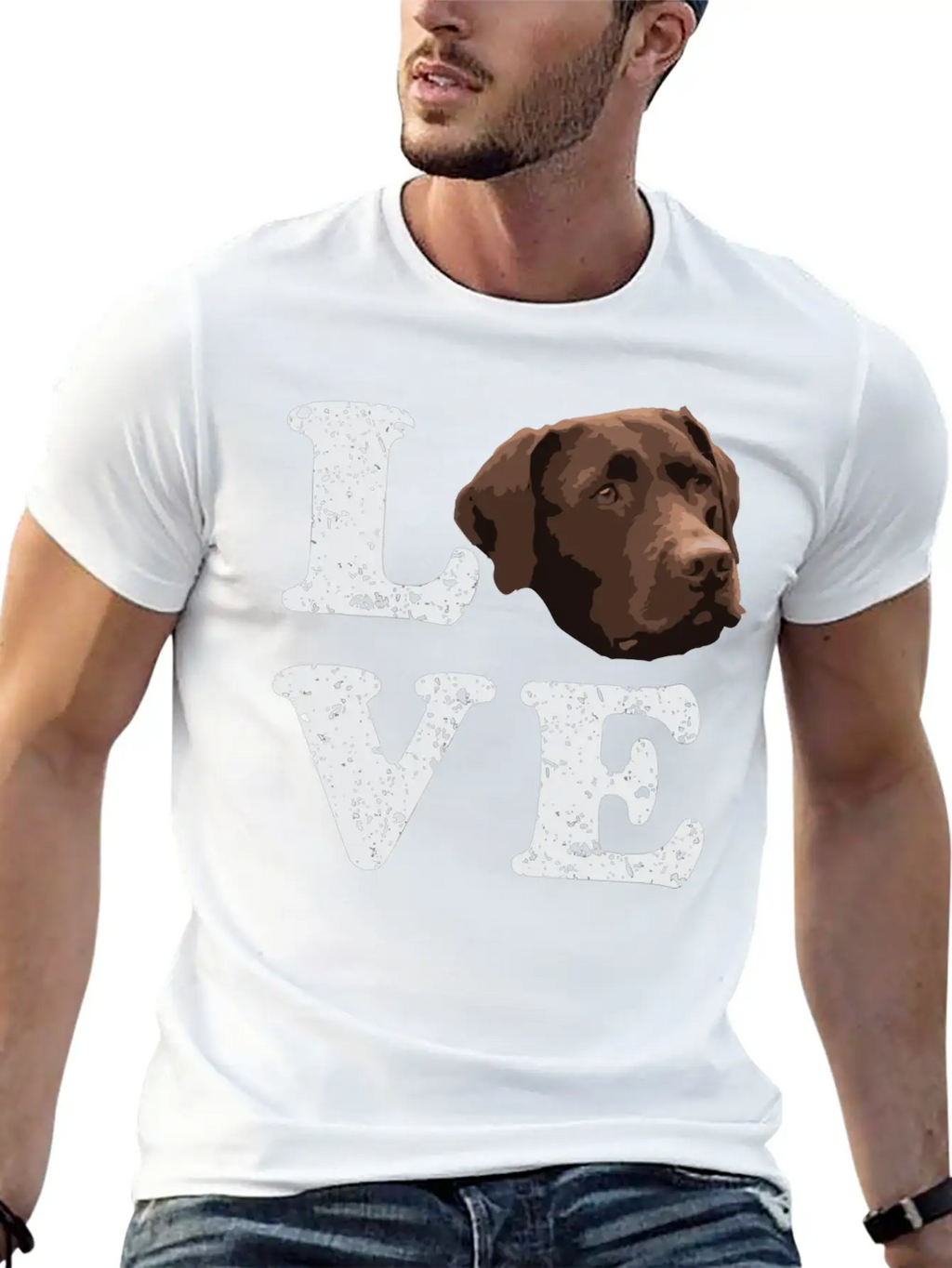 I Love My Chocolate Lab Labrador Retriever Dog Breathable Graphic T-Shirt – Perfect For Casual Days