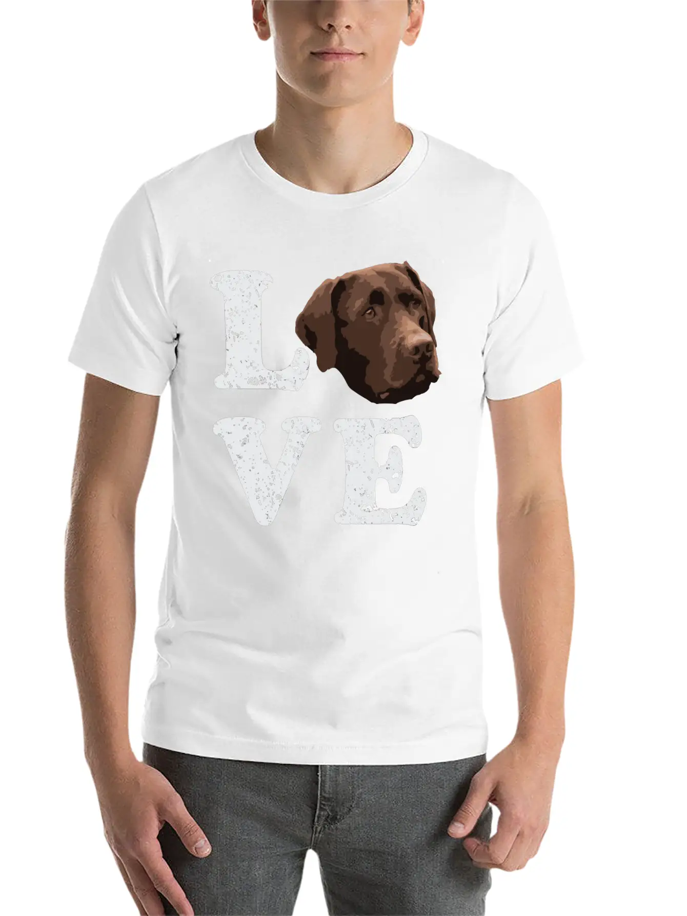 I Love My Chocolate Lab Labrador Retriever Dog Breathable Graphic T-Shirt – Perfect For Casual Days