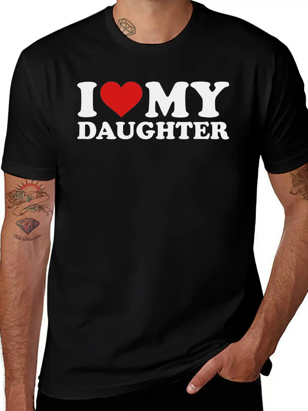 I Love My Daughter Timeless Short Sleeve Tee – Comfy And Minimalist Design