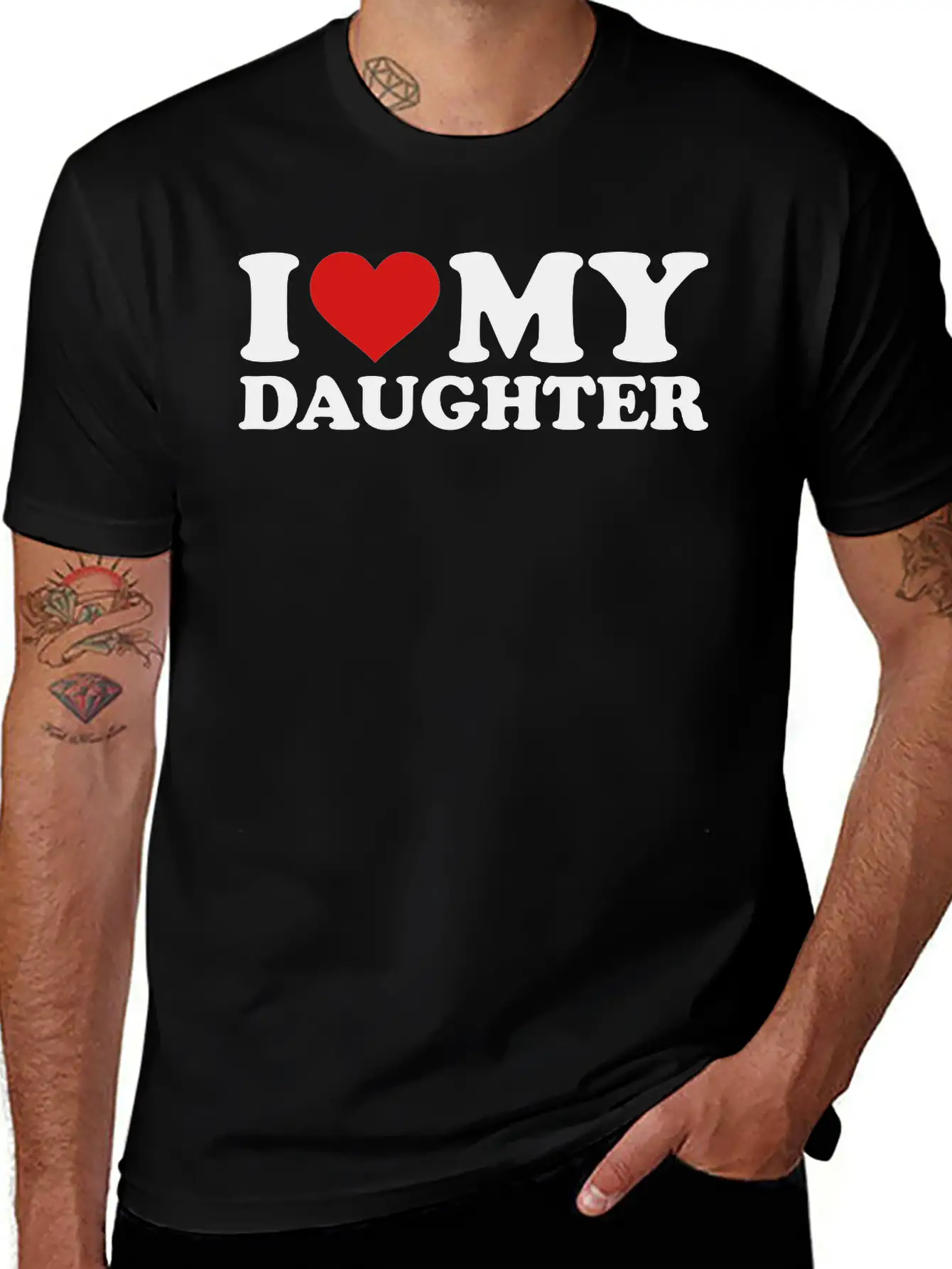 I Love My Daughter Timeless Short Sleeve Tee – Comfy And Minimalist Design