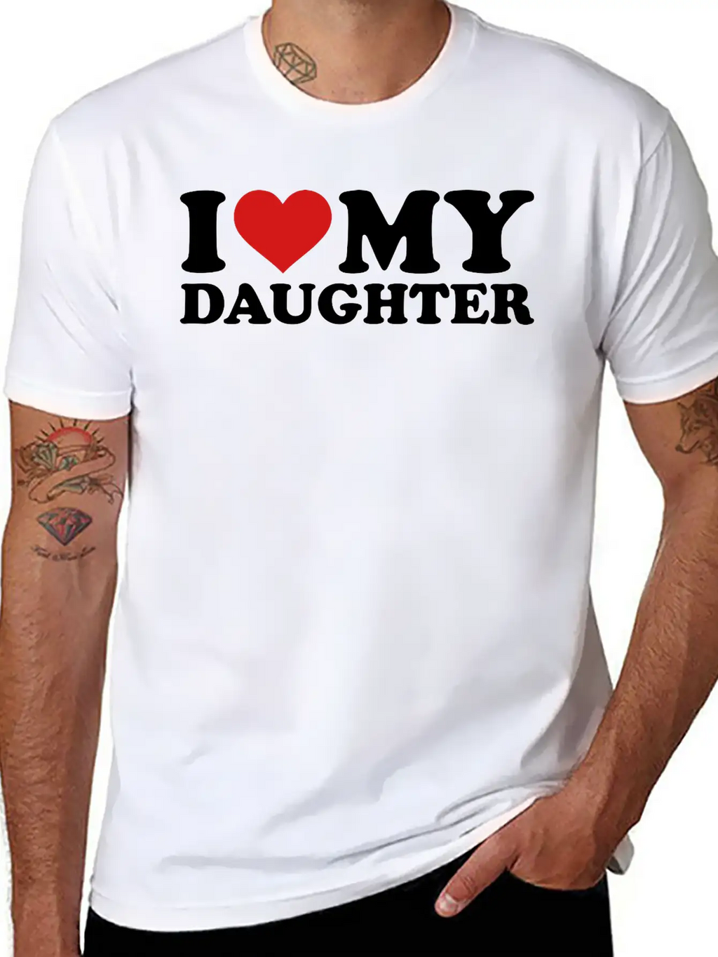 I Love My Daughter Timeless Short Sleeve Tee – Comfy And Minimalist Design