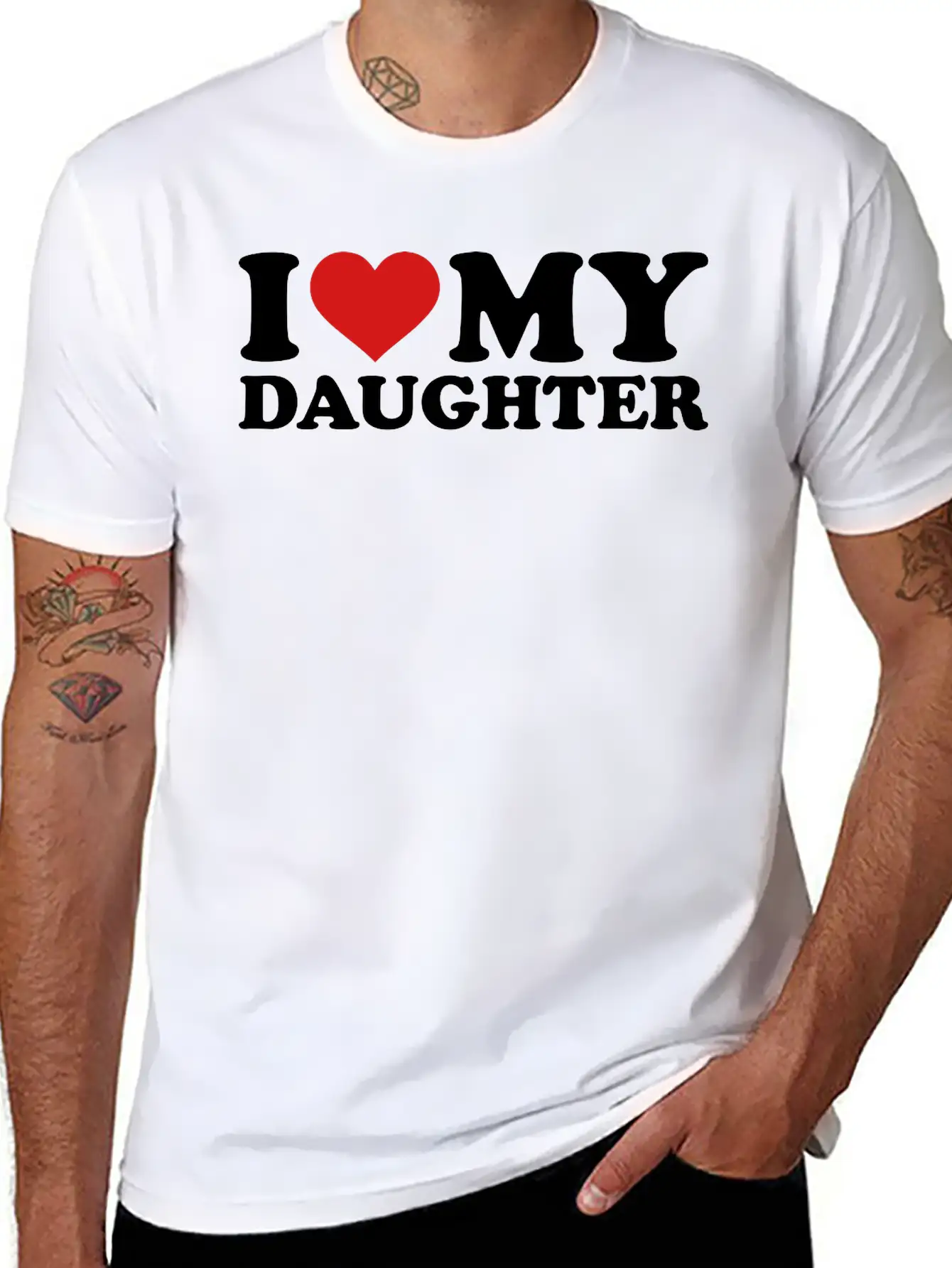 I Love My Daughter Timeless Short Sleeve Tee – Comfy And Minimalist Design