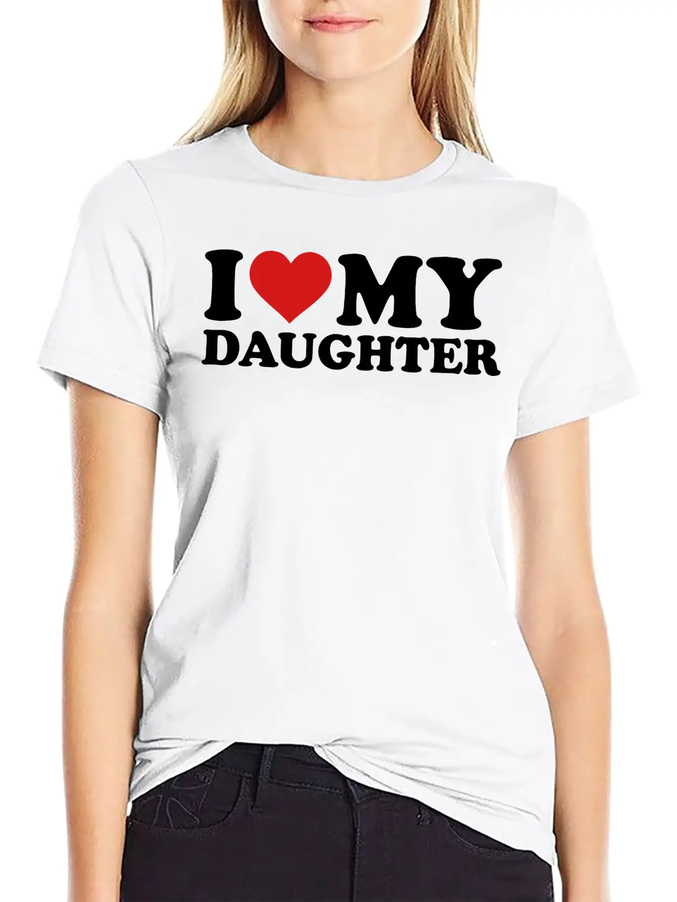 I Love My Daughter Timeless Short Sleeve Tee – Comfy And Minimalist Design