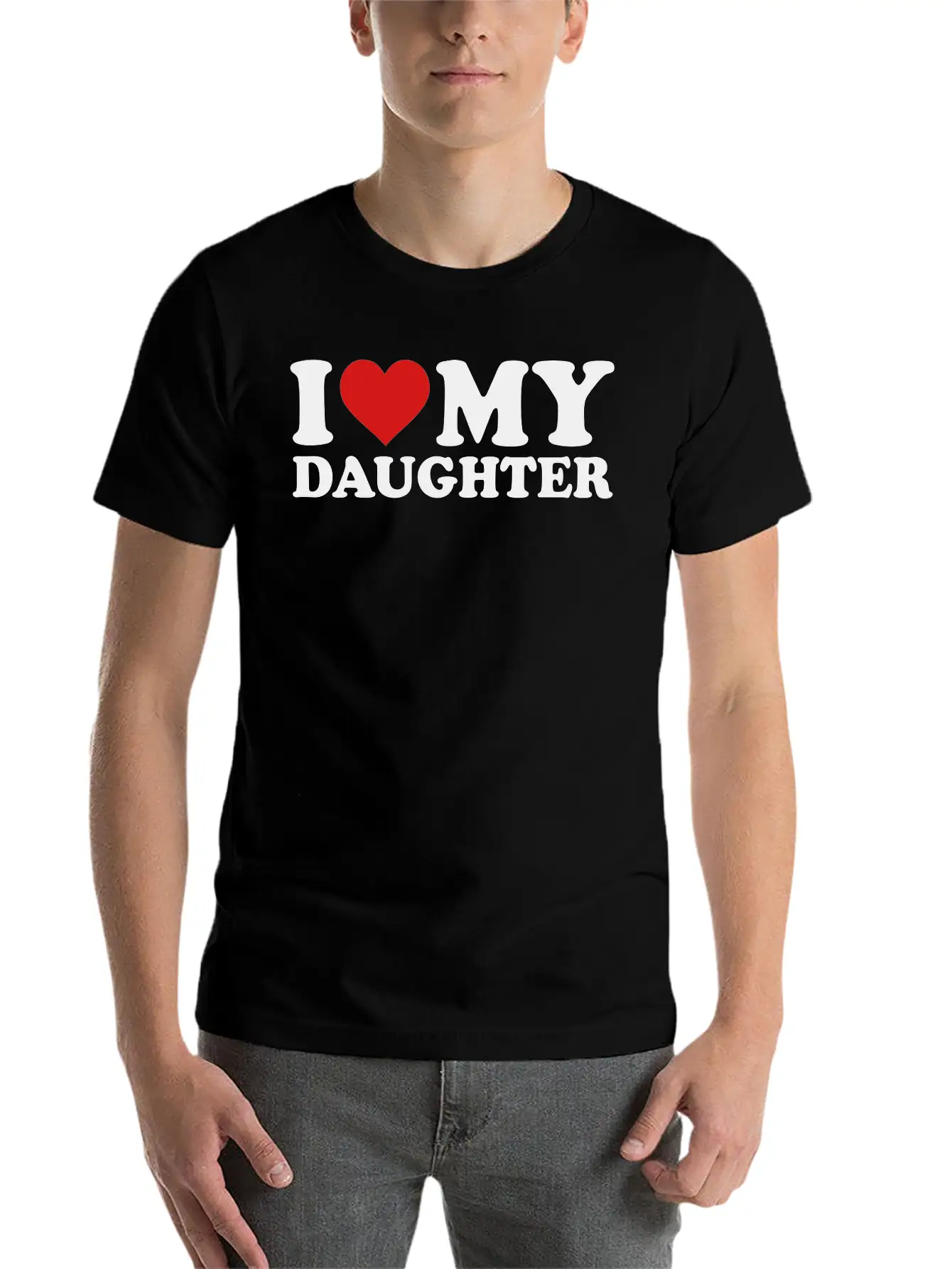 I Love My Daughter Timeless Short Sleeve Tee – Comfy And Minimalist Design