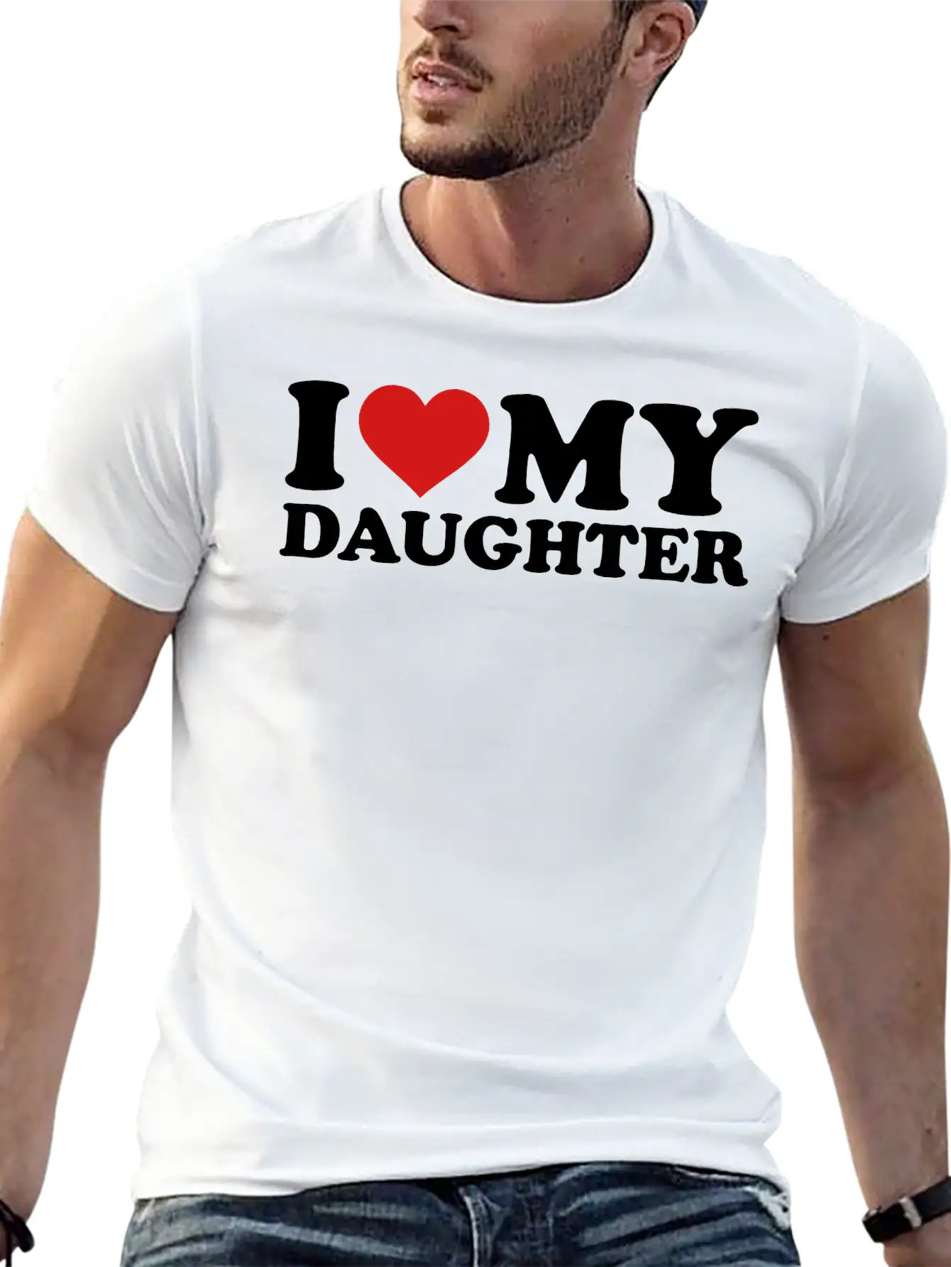 I Love My Daughter Timeless Short Sleeve Tee – Comfy And Minimalist Design