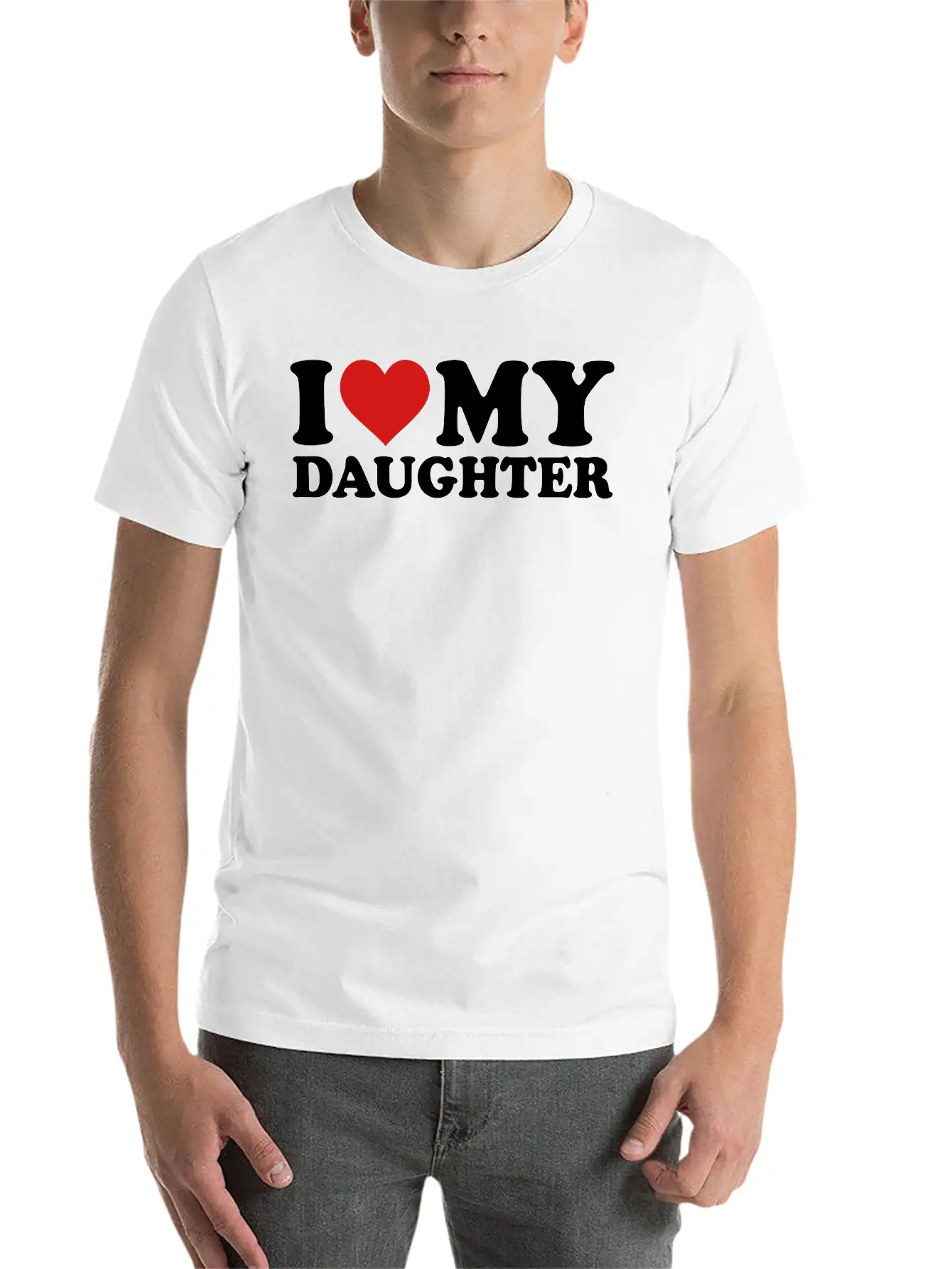 I Love My Daughter Timeless Short Sleeve Tee – Comfy And Minimalist Design