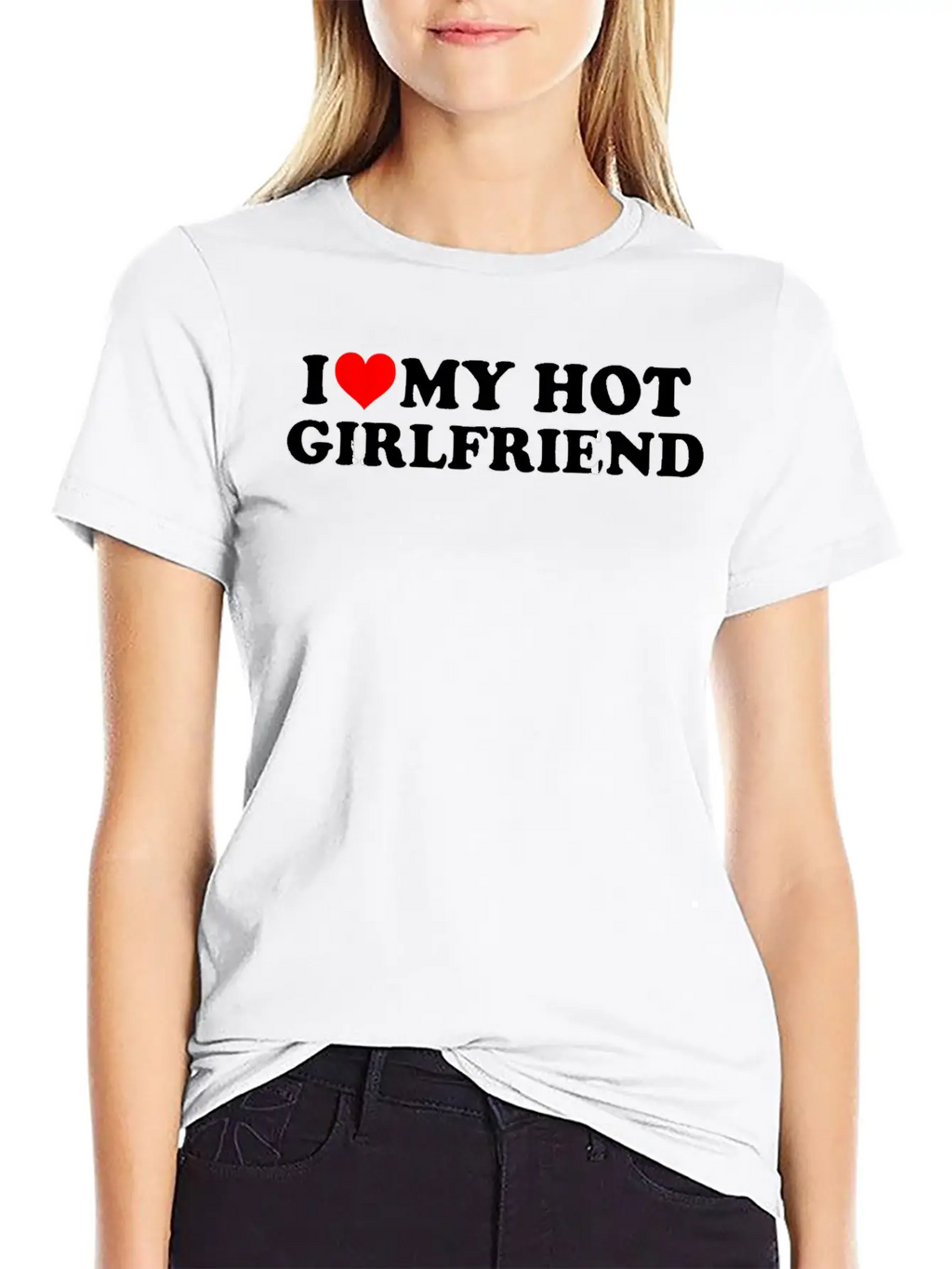 I Love My Hot Girlfriend Shirt GF I Heart My Hot G Classic Cotton Tee – Unisex Comfort For Any Season