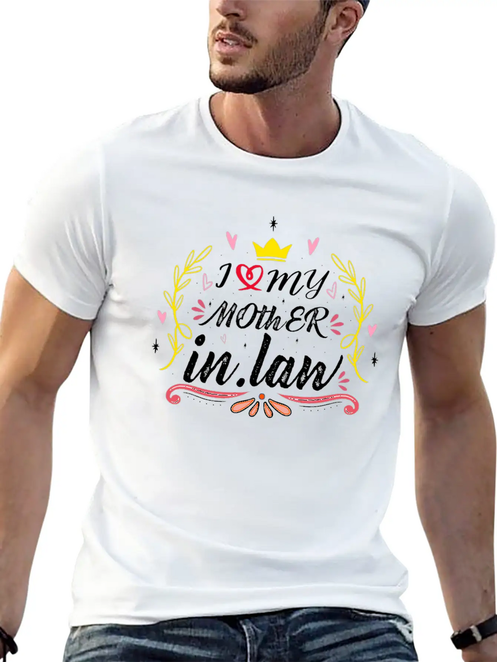 I Love My Mother In Law Relaxed Everyday Tee – Lightweight And Durable Cotton