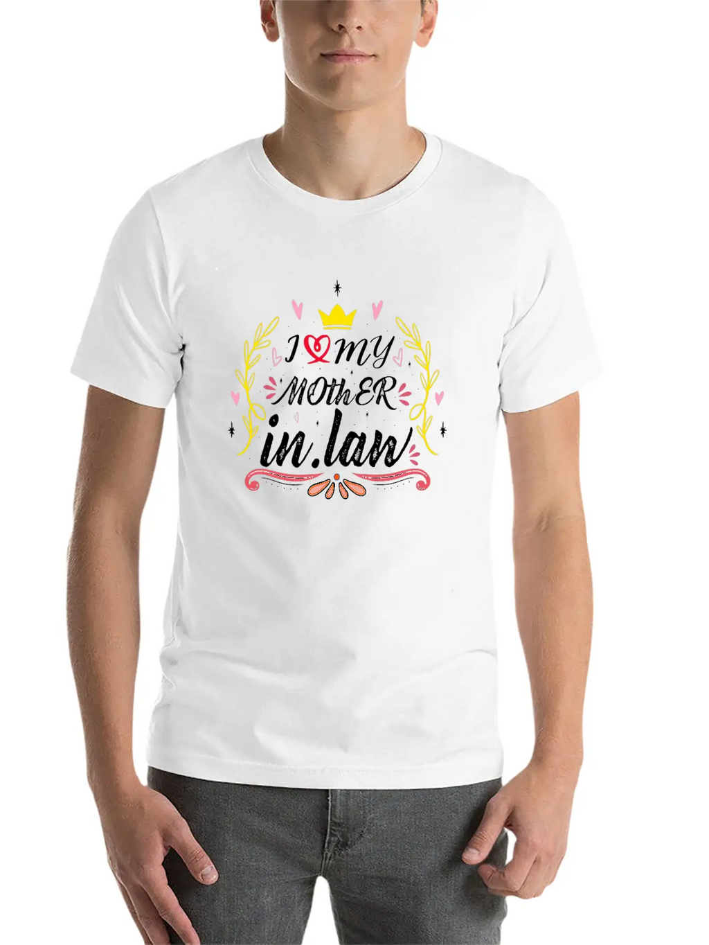 I Love My Mother In Law Relaxed Everyday Tee – Lightweight And Durable Cotton