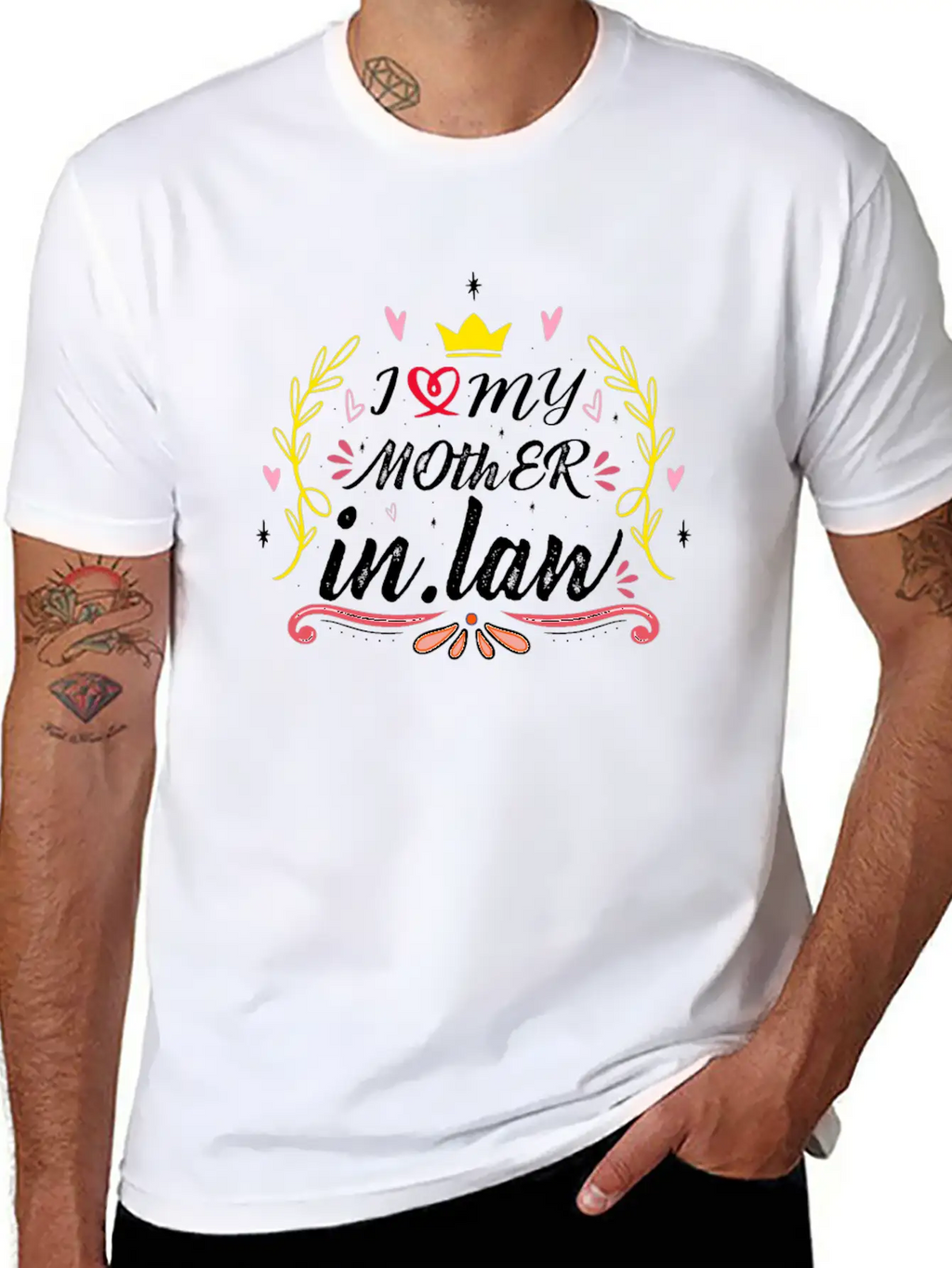 I Love My Mother In Law Relaxed Everyday Tee – Lightweight And Durable Cotton