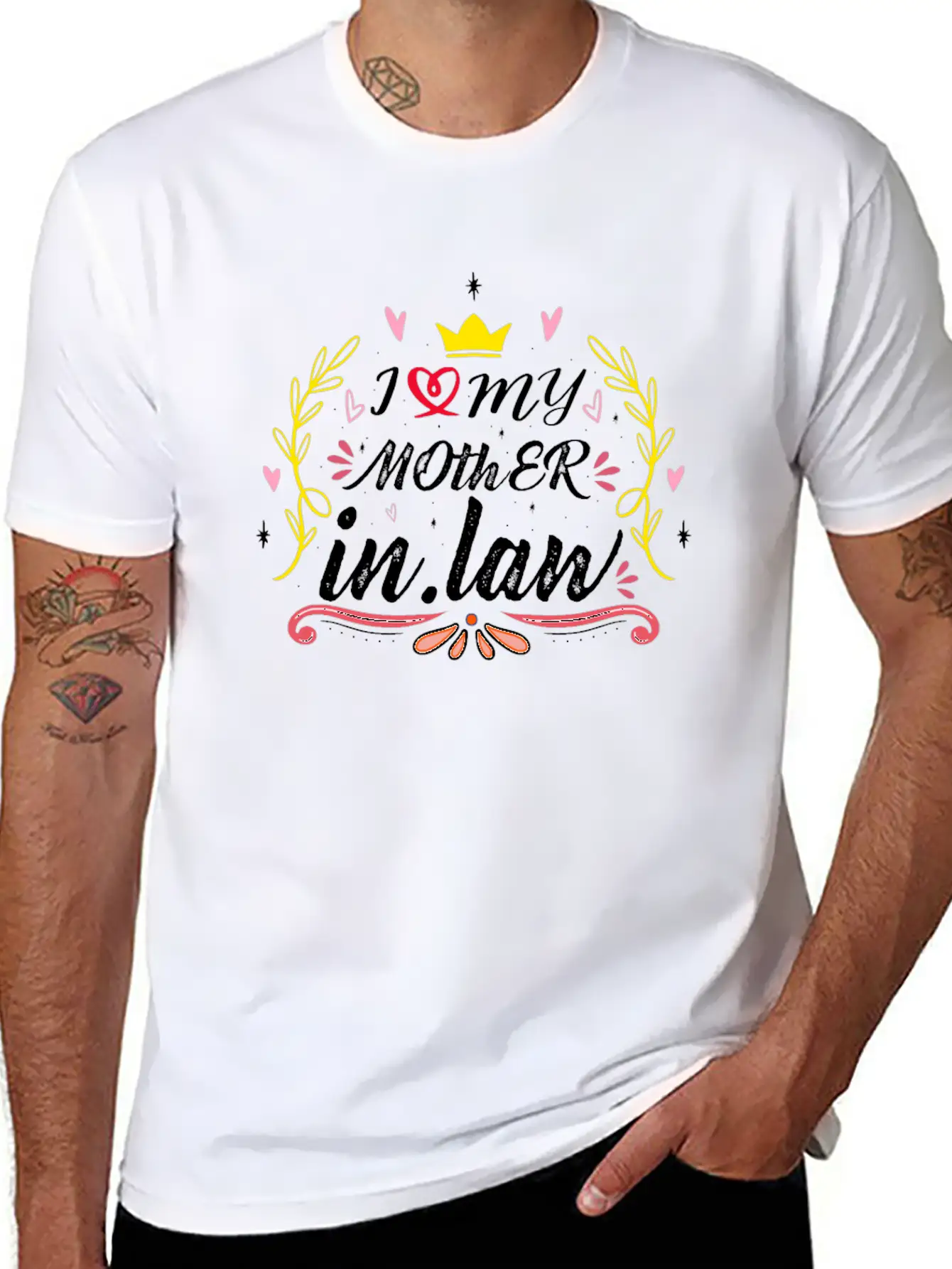 I Love My Mother In Law Relaxed Everyday Tee – Lightweight And Durable Cotton