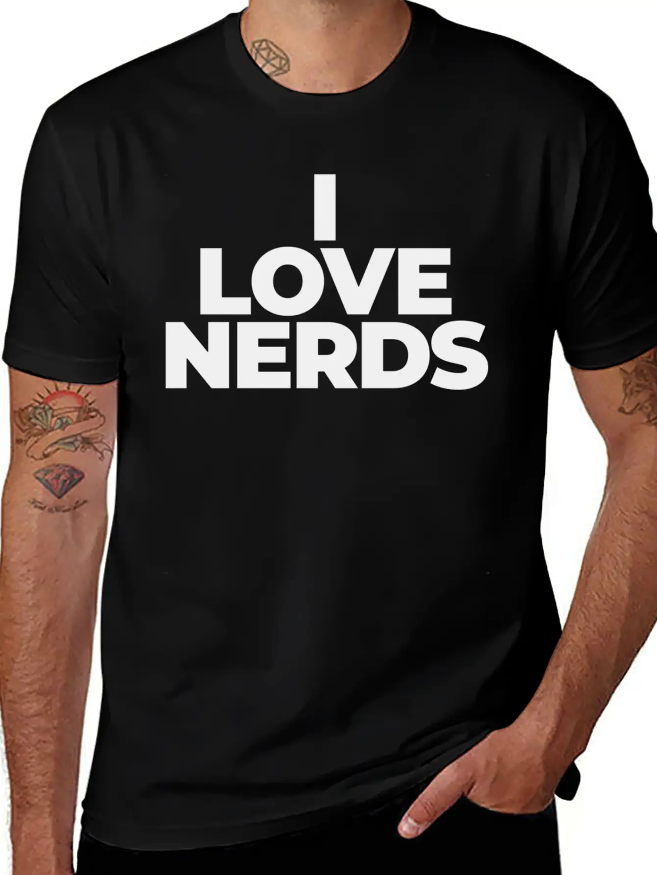 I Love Nerds Enthusiastic Knowledgeable Hus Timeless Short Sleeve Tee – Comfy And Minimalist Design