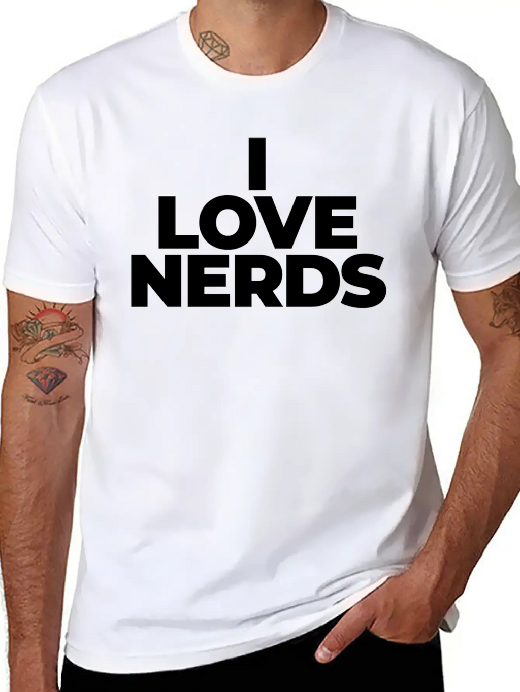 I Love Nerds Enthusiastic Knowledgeable Hus Timeless Short Sleeve Tee – Comfy And Minimalist Design