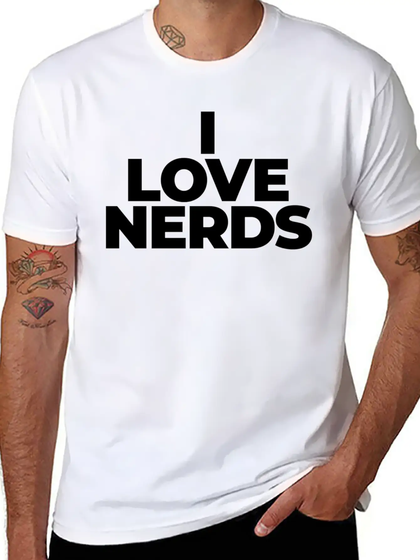I Love Nerds Enthusiastic Knowledgeable Hus Timeless Short Sleeve Tee – Comfy And Minimalist Design