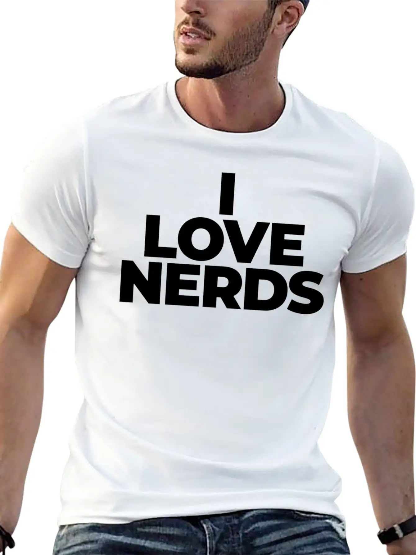 I Love Nerds Enthusiastic Knowledgeable Hus Timeless Short Sleeve Tee – Comfy And Minimalist Design