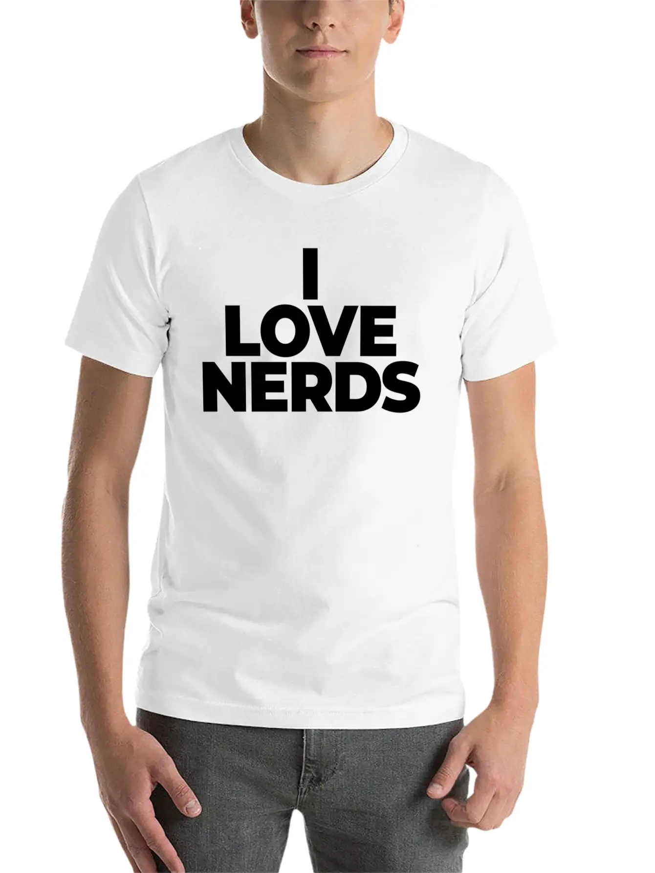 I Love Nerds Enthusiastic Knowledgeable Hus Timeless Short Sleeve Tee – Comfy And Minimalist Design