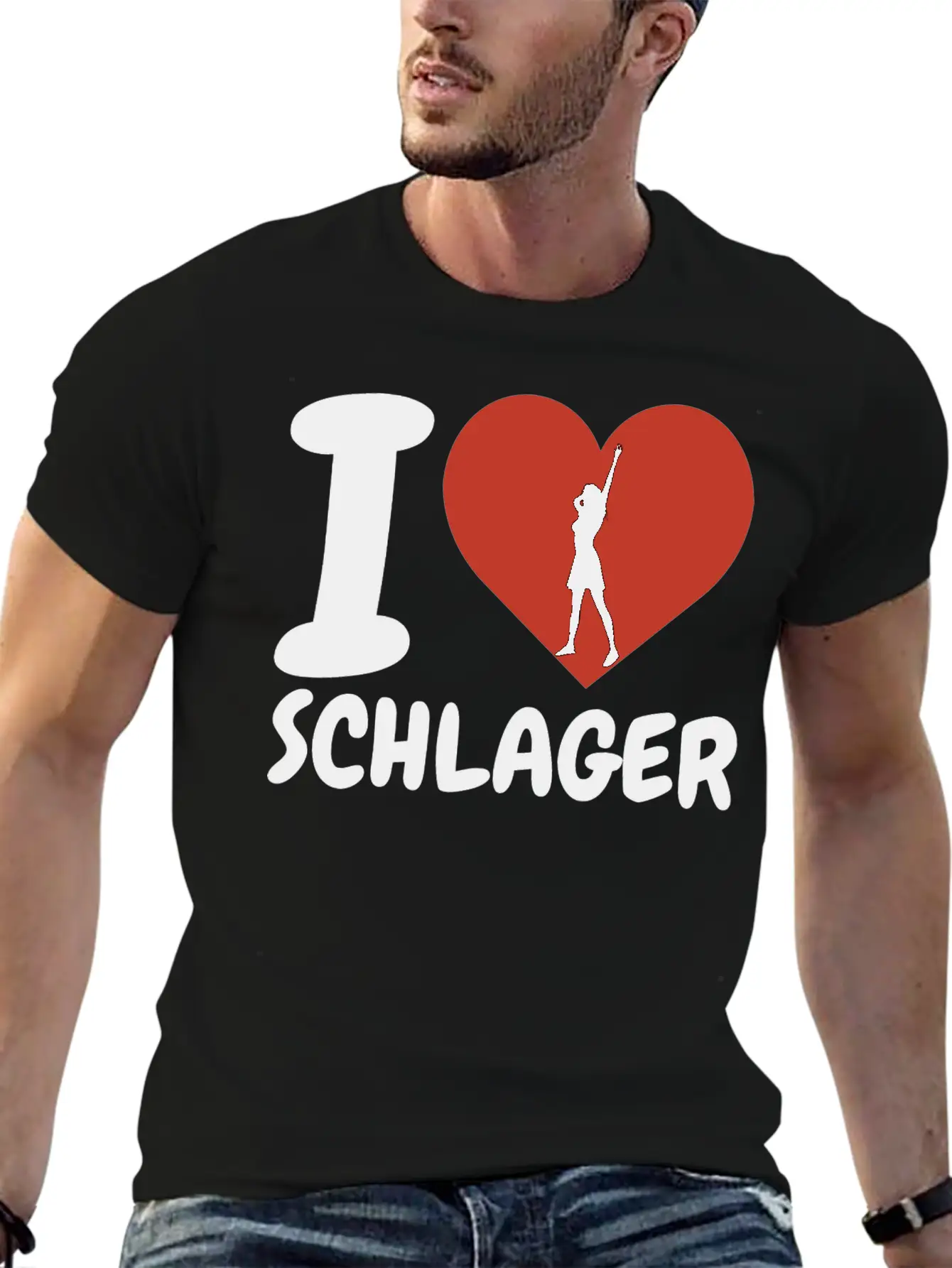 I Love SChlager Timeless Short Sleeve Tee – Comfy And Minimalist Design
