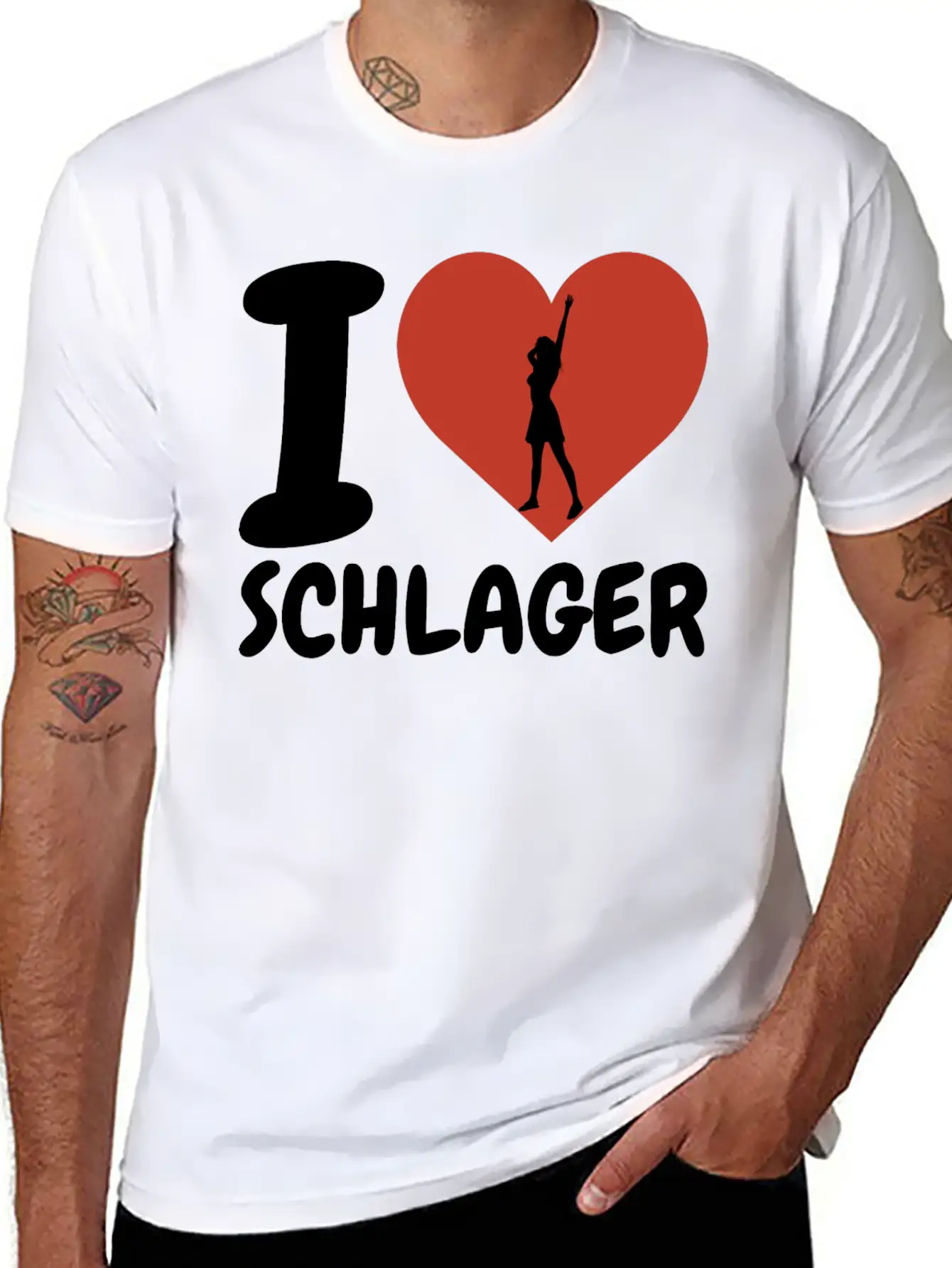 I Love SChlager Timeless Short Sleeve Tee – Comfy And Minimalist Design