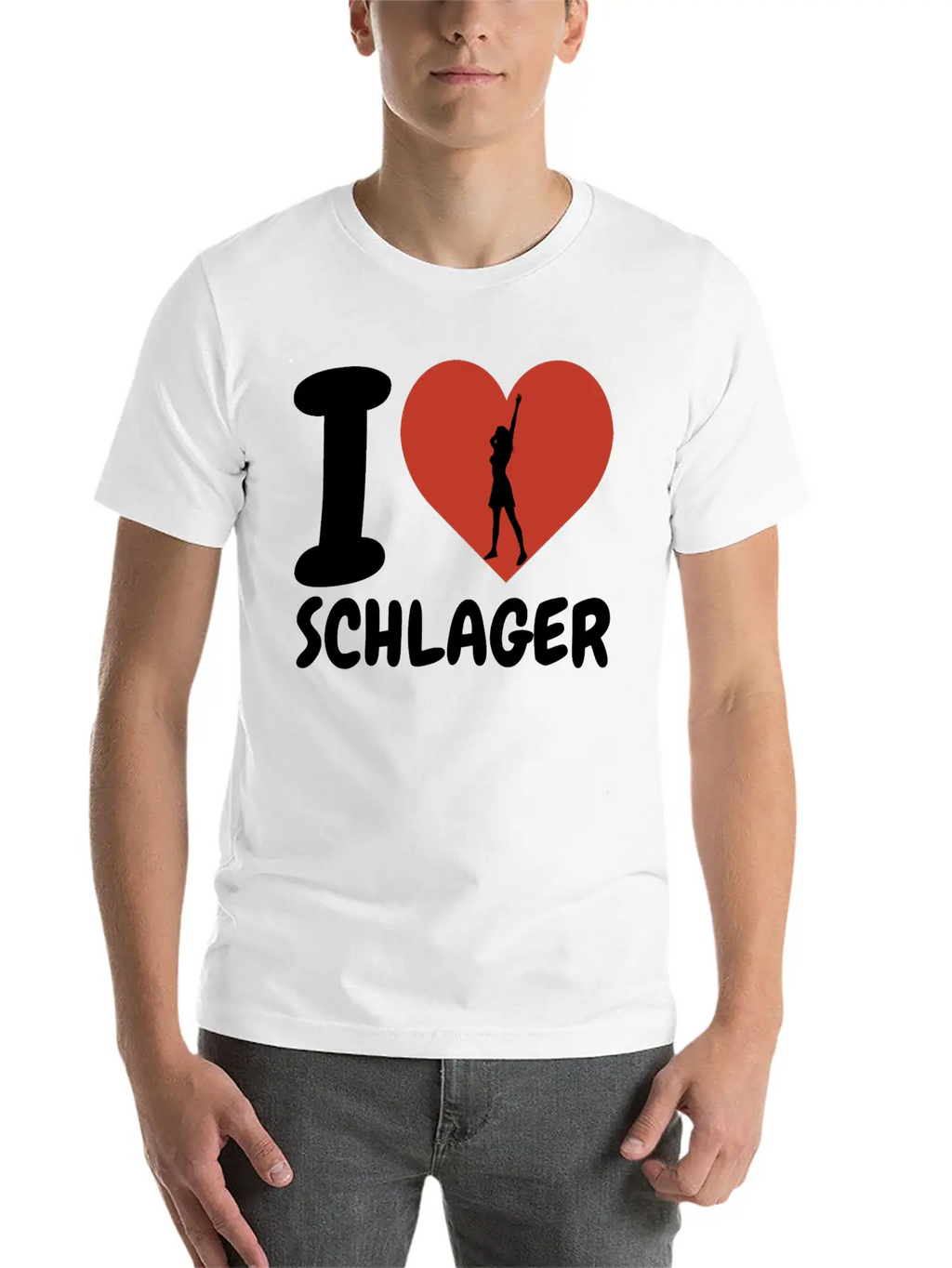 I Love SChlager Timeless Short Sleeve Tee – Comfy And Minimalist Design