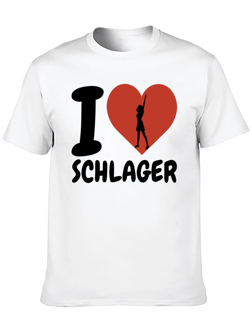 I Love SChlager Timeless Short Sleeve Tee – Comfy And Minimalist Design