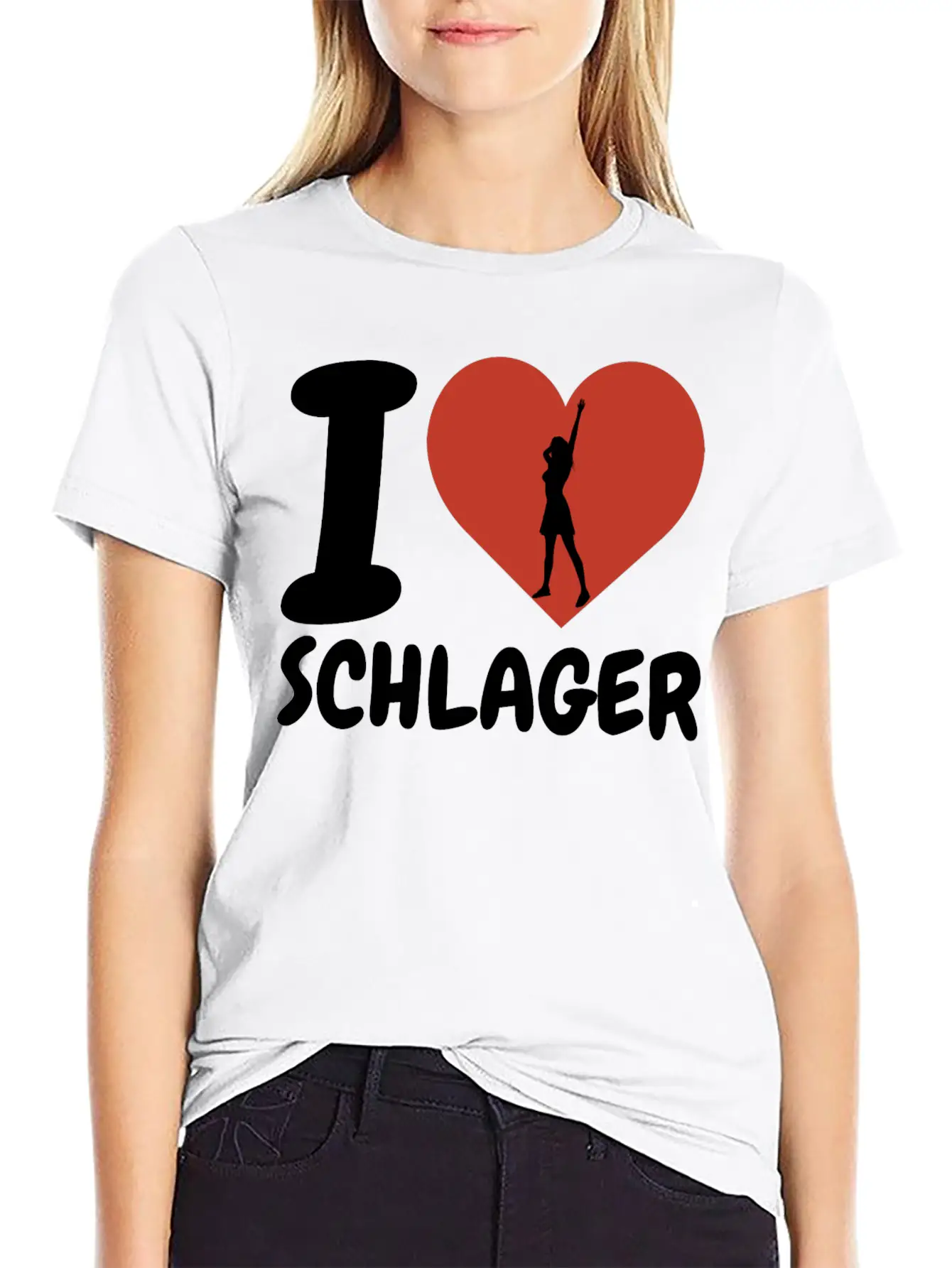 I Love SChlager Timeless Short Sleeve Tee – Comfy And Minimalist Design