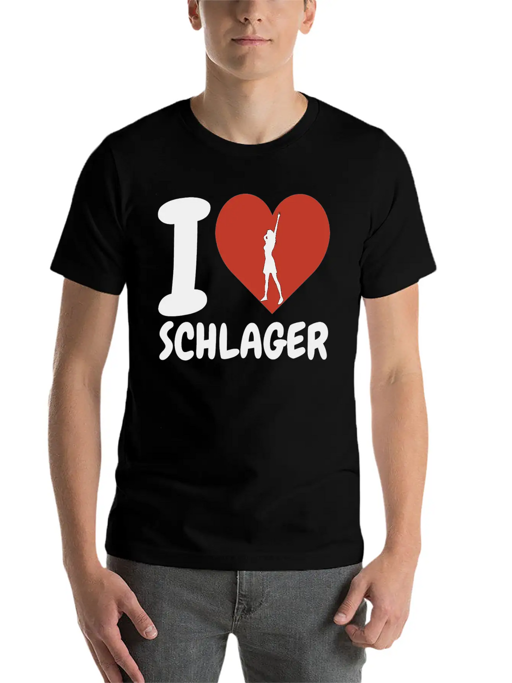 I Love SChlager Timeless Short Sleeve Tee – Comfy And Minimalist Design