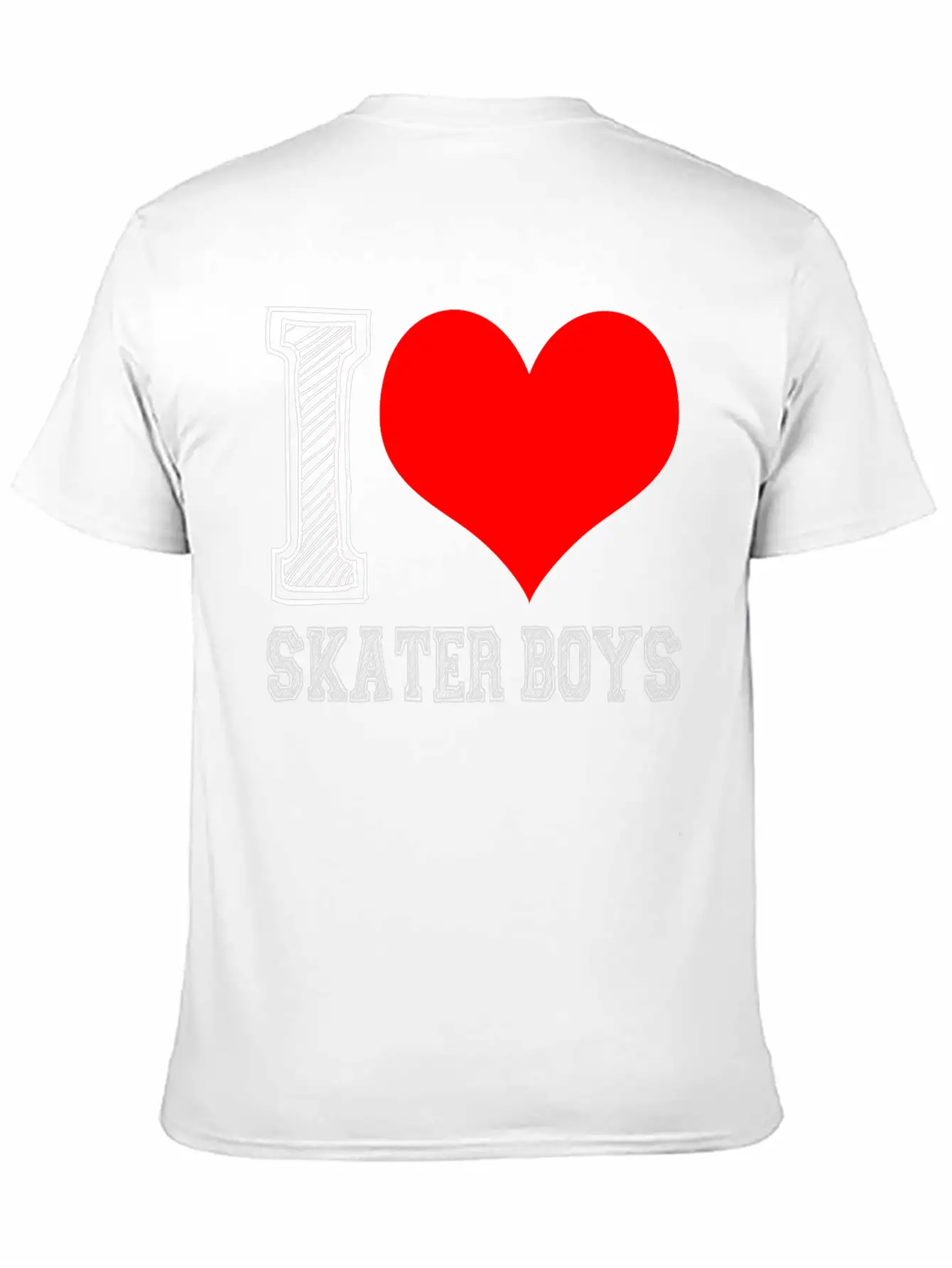I Love Skater Boys Classic Cotton Tee – Unisex Comfort For Any Season
