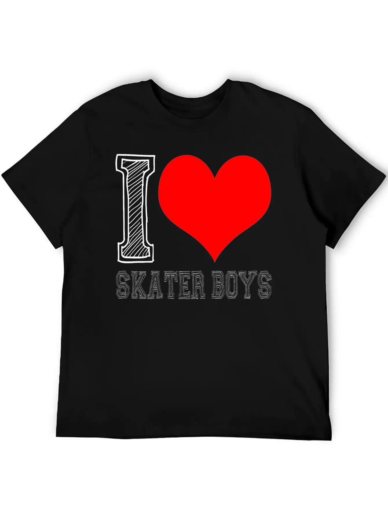 I Love Skater Boys Classic Cotton Tee – Unisex Comfort For Any Season