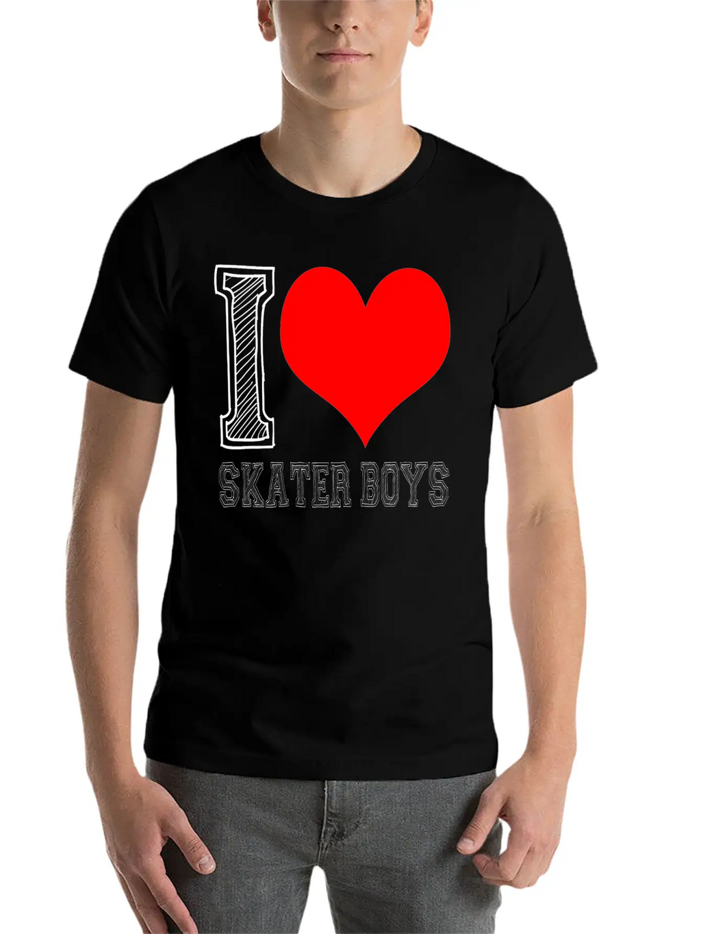 I Love Skater Boys Classic Cotton Tee – Unisex Comfort For Any Season