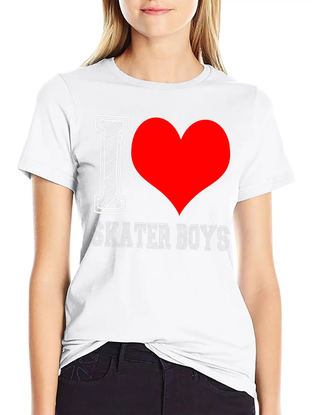 I Love Skater Boys Classic Cotton Tee – Unisex Comfort For Any Season