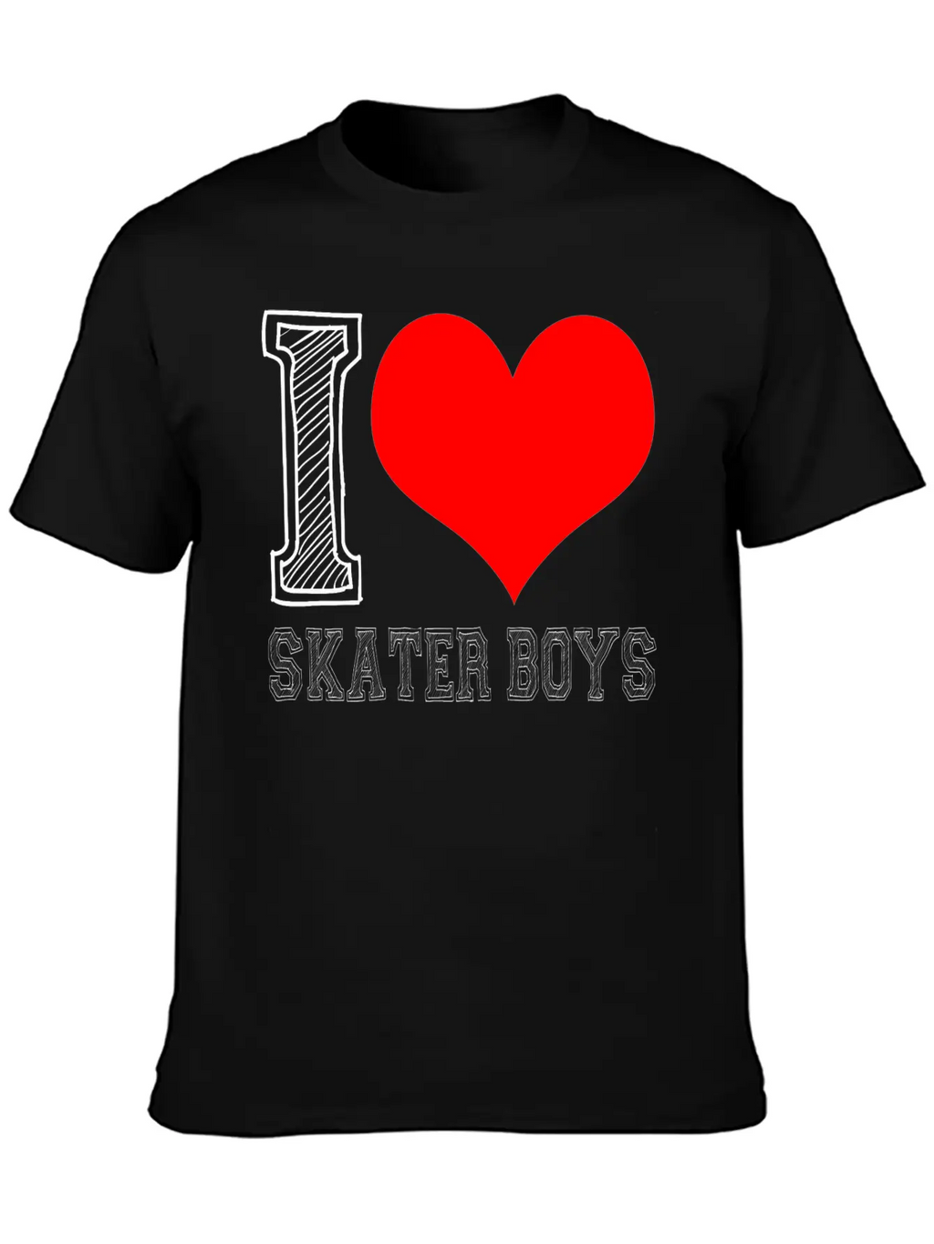 I Love Skater Boys Classic Cotton Tee – Unisex Comfort For Any Season