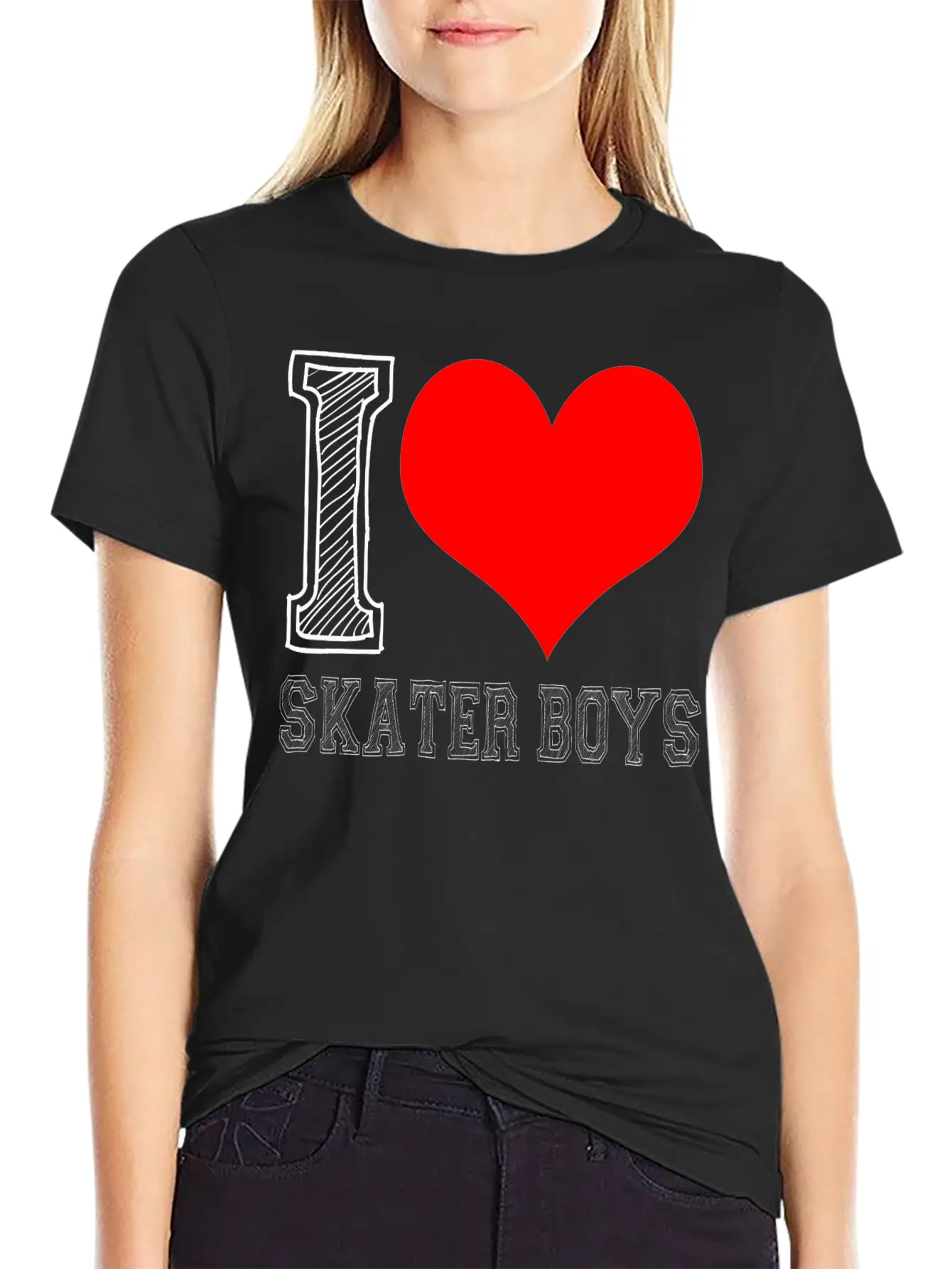 I Love Skater Boys Classic Cotton Tee – Unisex Comfort For Any Season