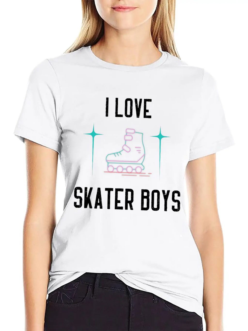 I Love Skater Boys Unisex Casual T-Shirt – Clean Design For Daily Comfort