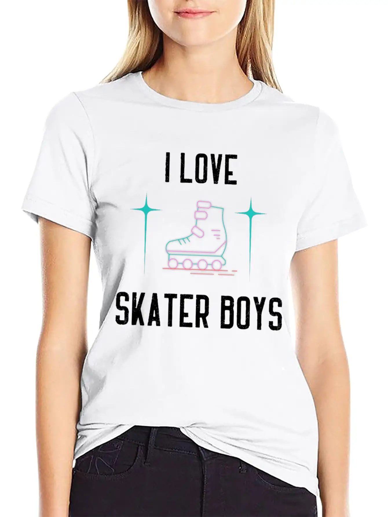 I Love Skater Boys Unisex Casual T-Shirt – Clean Design For Daily Comfort