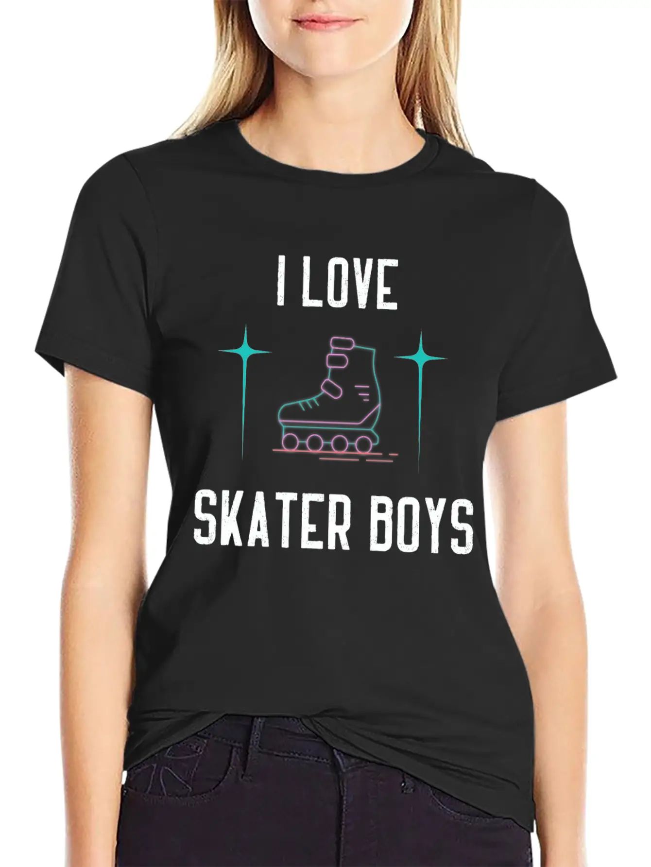 I Love Skater Boys Unisex Casual T-Shirt – Clean Design For Daily Comfort